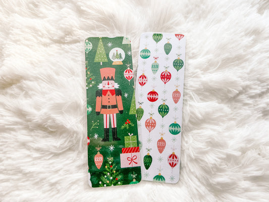 Nutcrackers, Ornaments, & Snowmen Bookmarks | Christmas Bookmark | Winter Bookmark | Gift for Reader | Bookworm Gift |