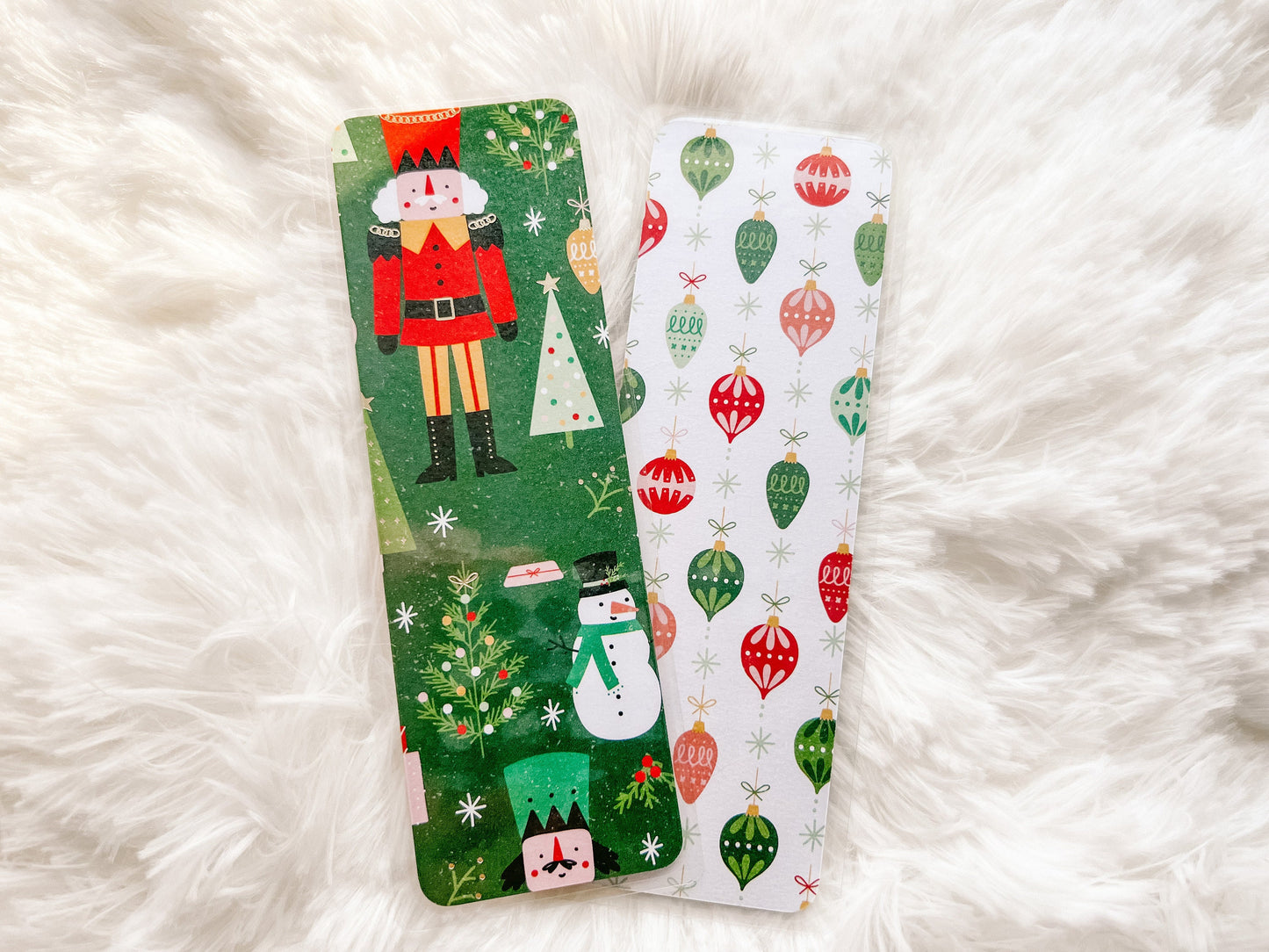 Nutcrackers, Ornaments, & Snowmen Bookmarks | Christmas Bookmark | Winter Bookmark | Gift for Reader | Bookworm Gift |