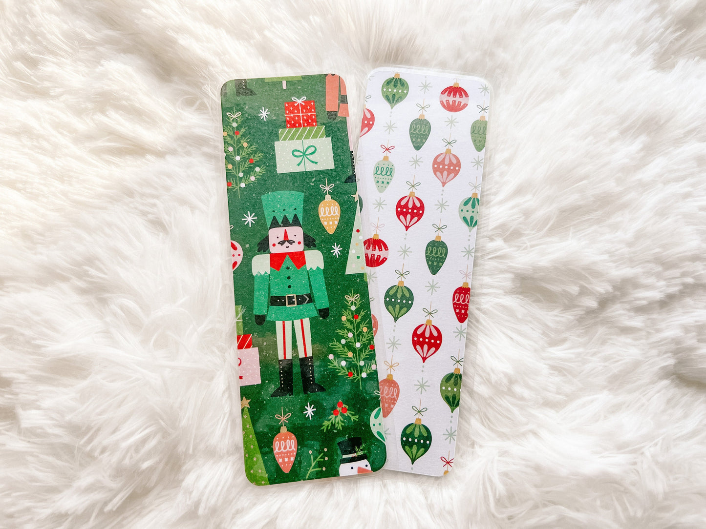 Nutcrackers, Ornaments, & Snowmen Bookmarks | Christmas Bookmark | Winter Bookmark | Gift for Reader | Bookworm Gift |