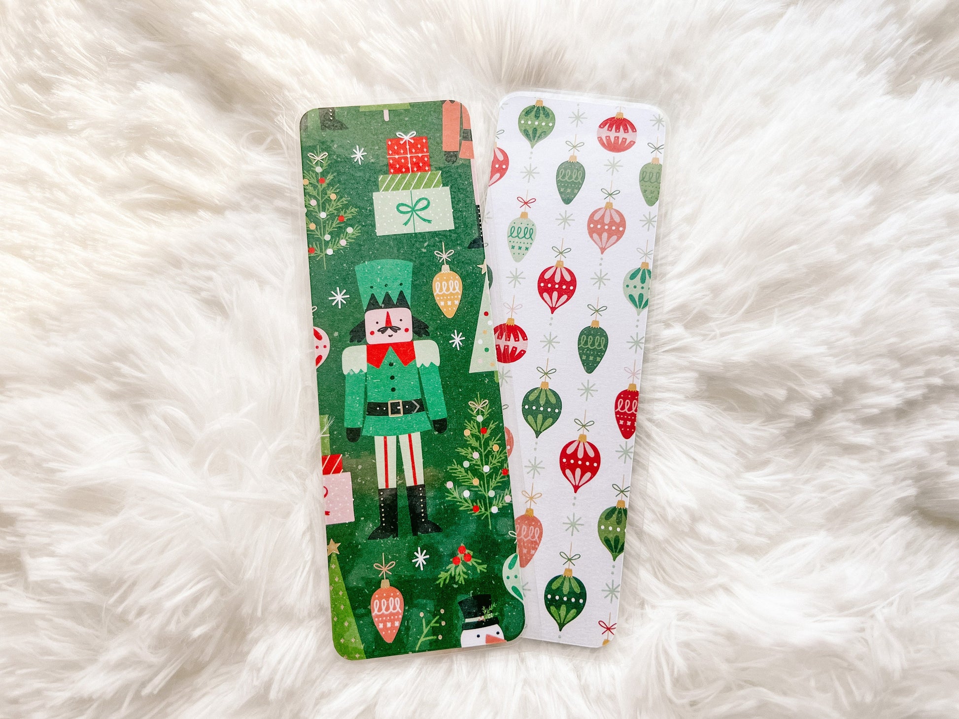Nutcrackers, Ornaments, & Snowmen Bookmarks | Christmas Bookmark | Winter Bookmark | Gift for Reader | Bookworm Gift |