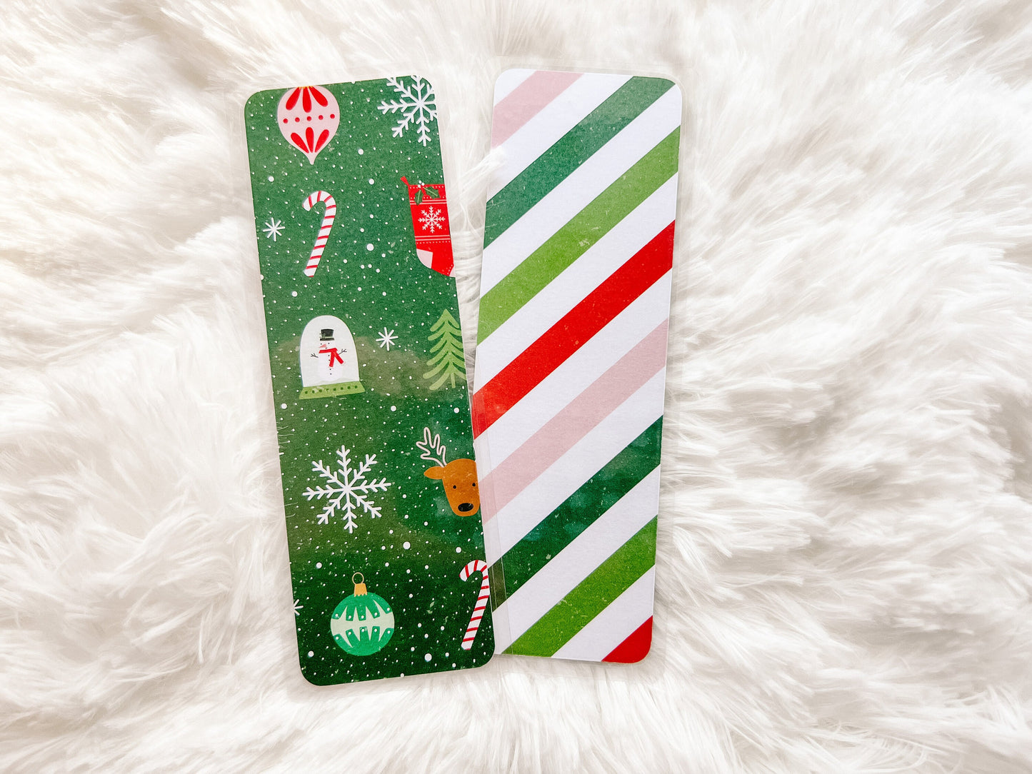 Santa & Snowflakes Christmas Bookmarks | Christmas Bookmark | Winter Bookmark | Gift for Reader | Bookworm Gift