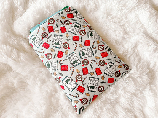 Bookmas Christmas | Christmas Book Cozy | Book Cover | Book Protector