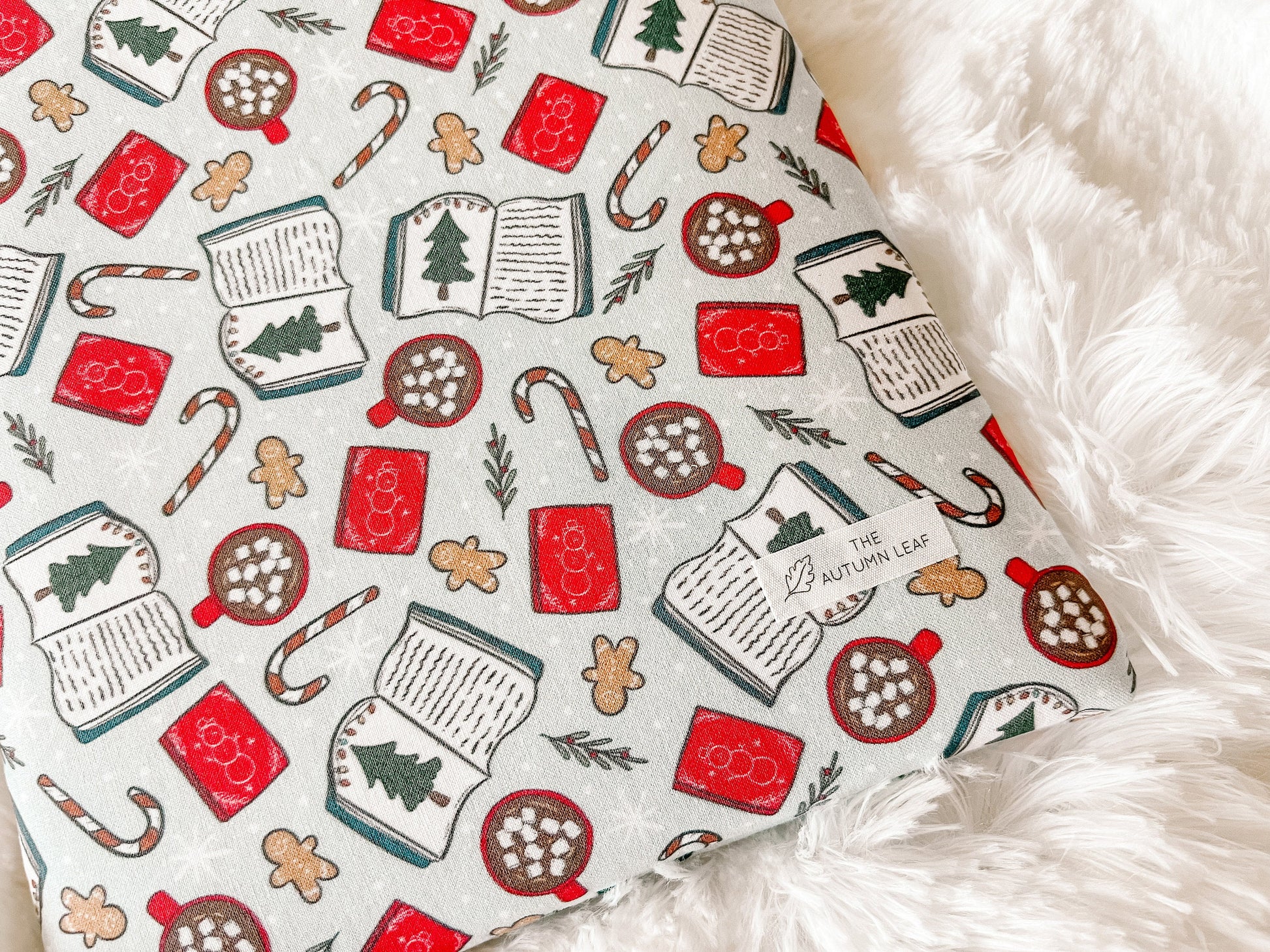 Bookmas Christmas | Christmas Book Cozy | Book Cover | Book Protector