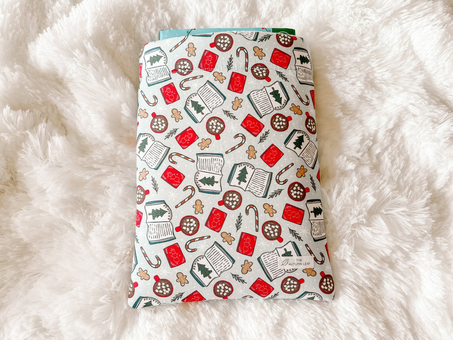 Bookmas Christmas | Christmas Book Cozy | Book Cover | Book Protector