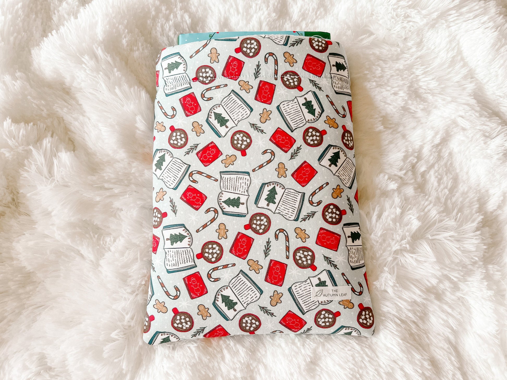 Bookmas Christmas | Christmas Book Cozy | Book Cover | Book Protector