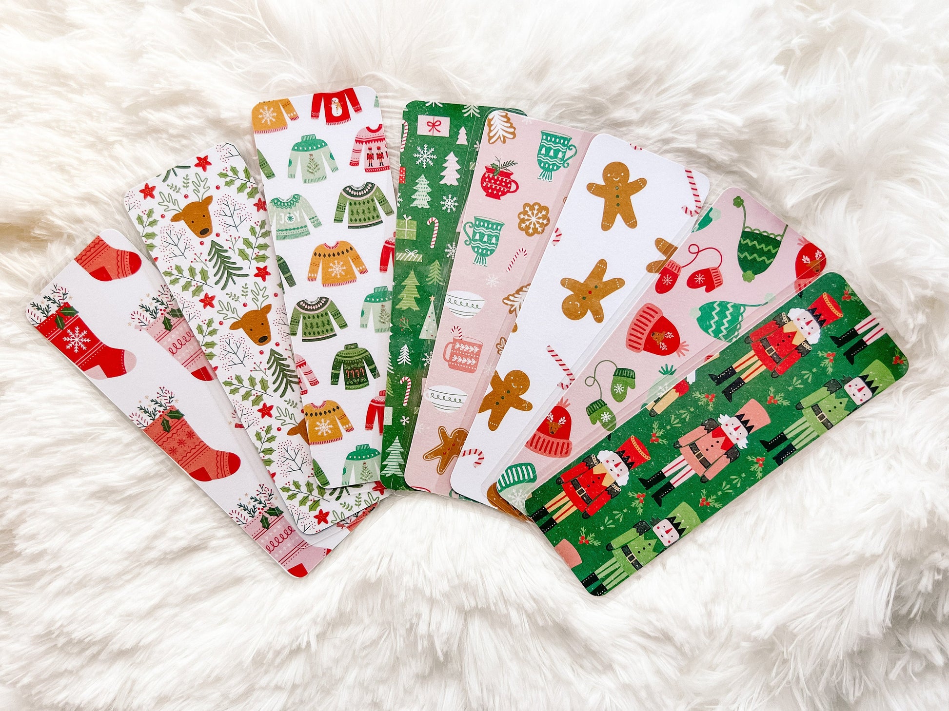Christmas Tradition Bookmarks | Christmas Bookmark | Winter Bookmark | Gift for Reader | Bookworm Gift | Christmas Tree Bookmark