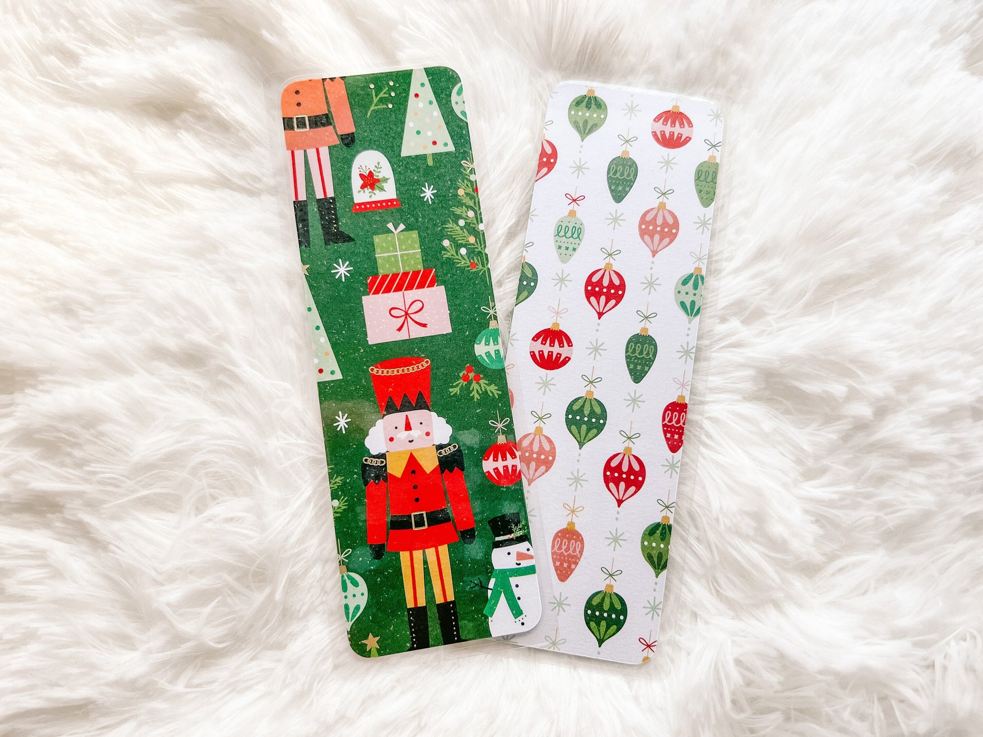 Nutcrackers, Ornaments, & Snowmen Bookmarks | Christmas Bookmark | Winter Bookmark | Gift for Reader | Bookworm Gift |