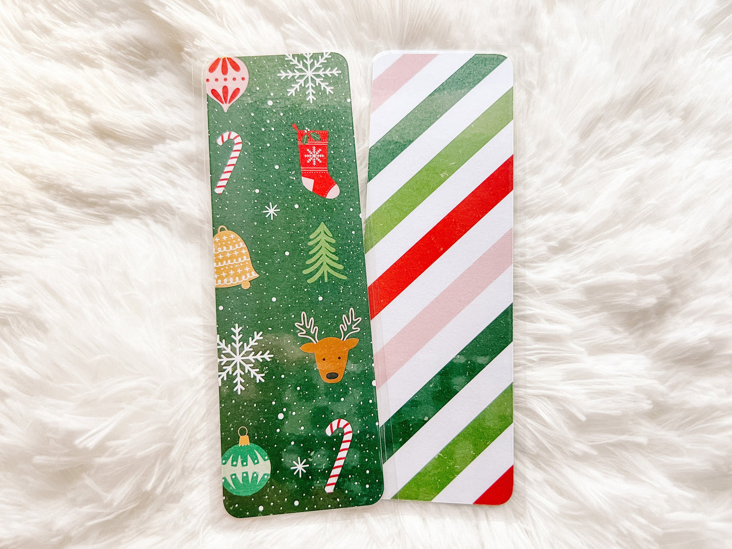 Santa & Snowflakes Christmas Bookmarks | Christmas Bookmark | Winter Bookmark | Gift for Reader | Bookworm Gift