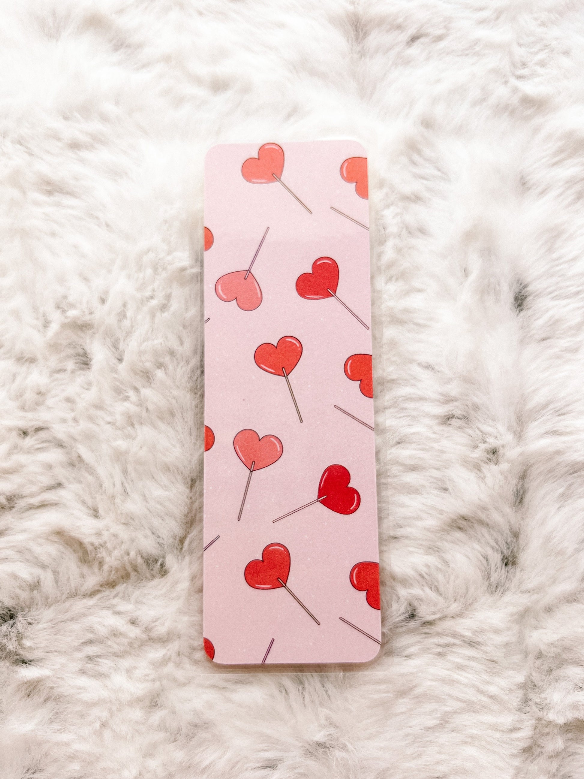 Heart Lollipop Bookmark | Valentine's Day Bookmark | Love Bookmark | Heart Bookmark | Bookworm Gift | Book Lover