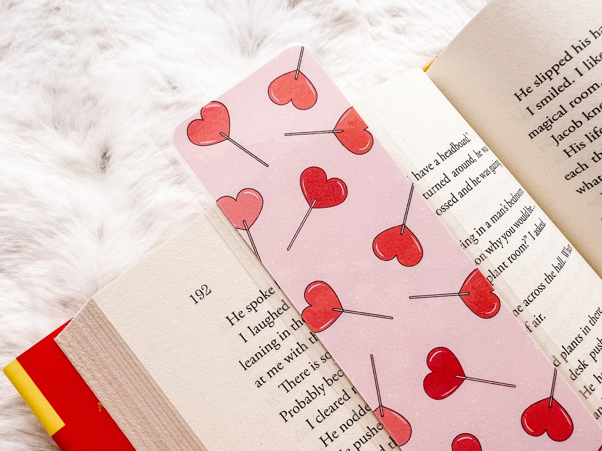 Heart Lollipop Bookmark | Valentine's Day Bookmark | Love Bookmark | Heart Bookmark | Bookworm Gift | Book Lover