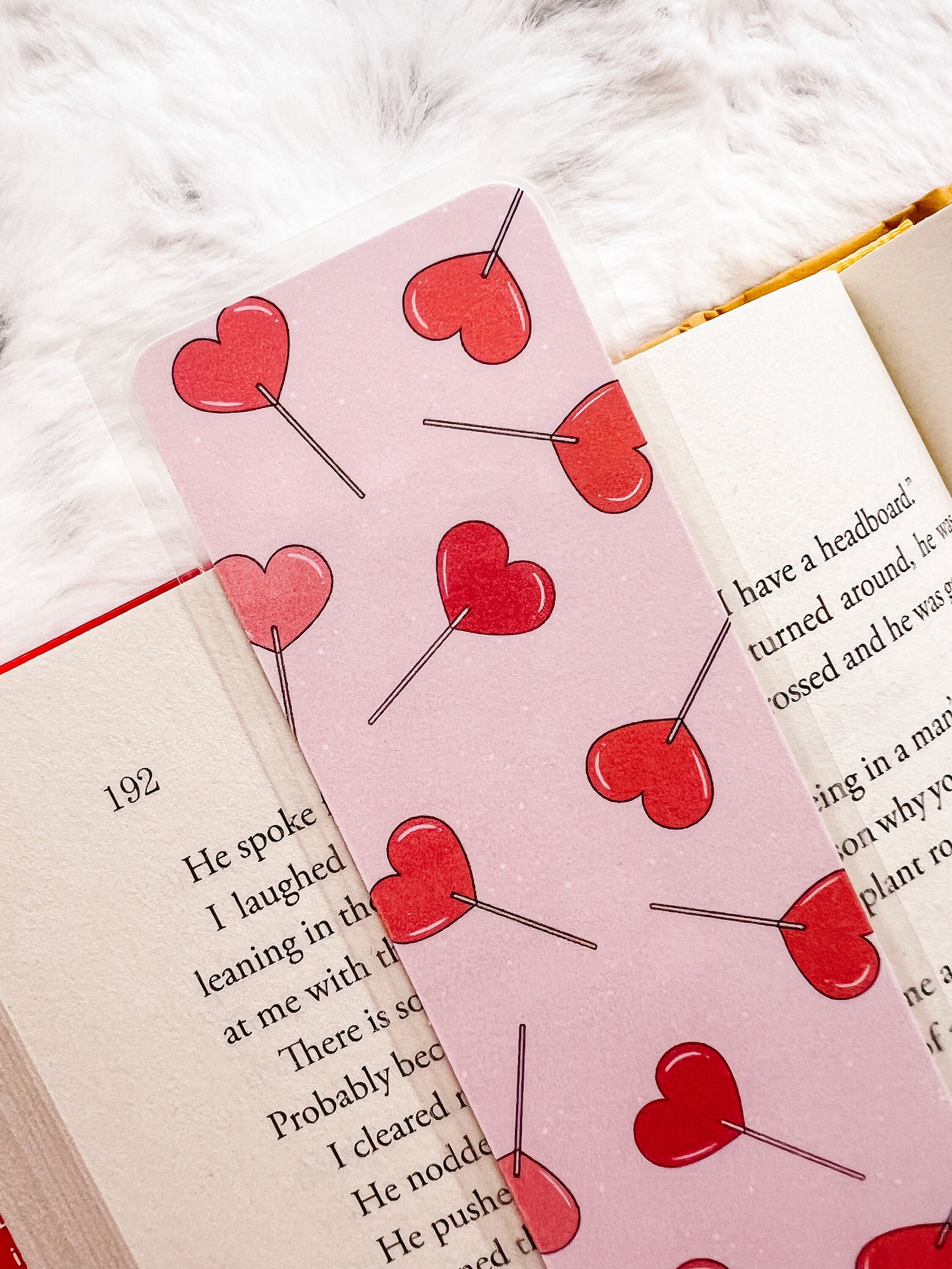 Heart Lollipop Bookmark | Valentine's Day Bookmark | Love Bookmark | Heart Bookmark | Bookworm Gift | Book Lover