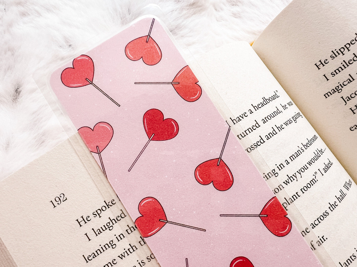 Heart Lollipop Bookmark | Valentine's Day Bookmark | Love Bookmark | Heart Bookmark | Bookworm Gift | Book Lover
