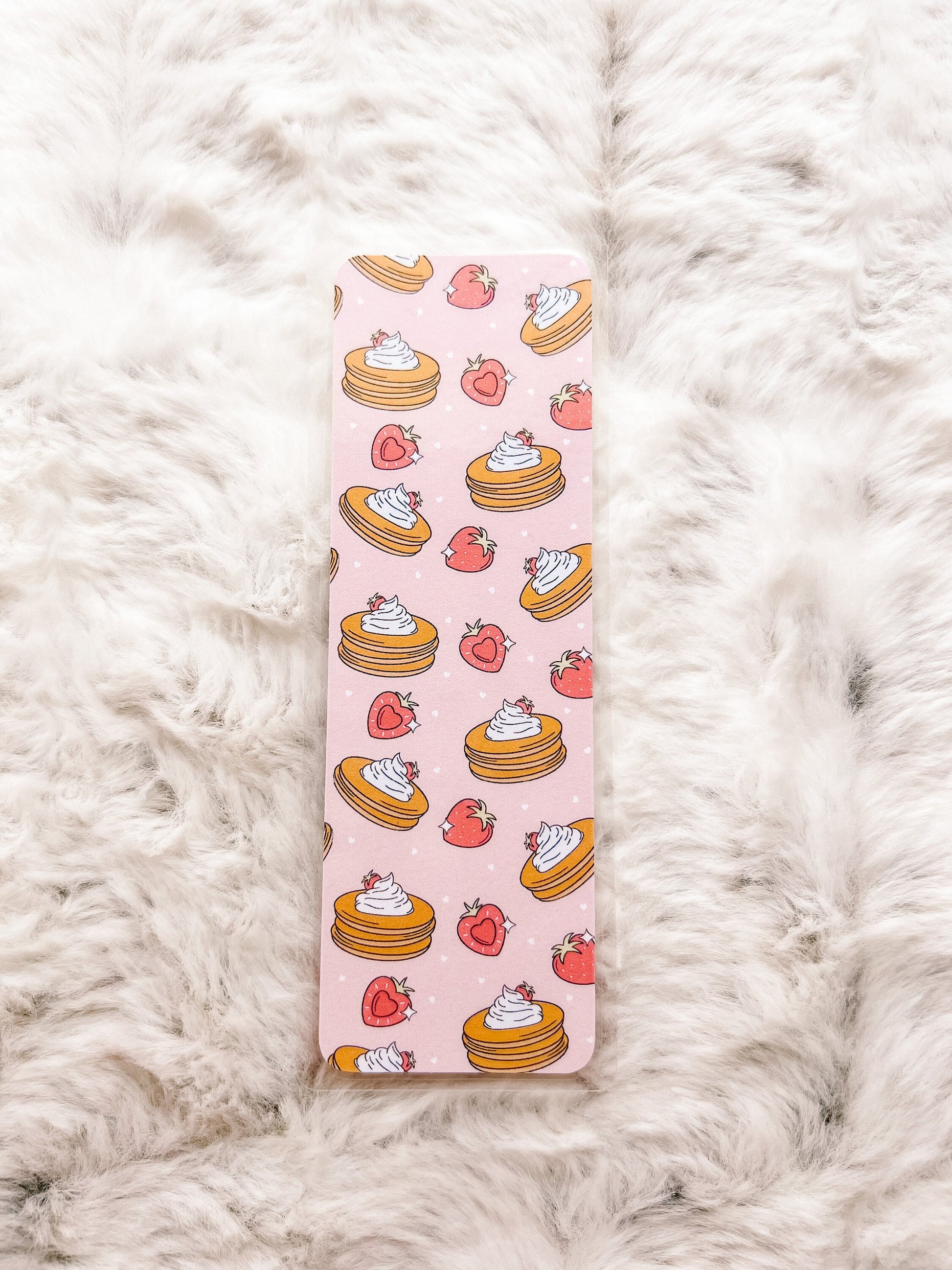 Strawberry Pancakes Bookmark | Valentine's Day Bookmark | Love Bookmark | Heart Bookmark | Bookworm Gift | Book Lover
