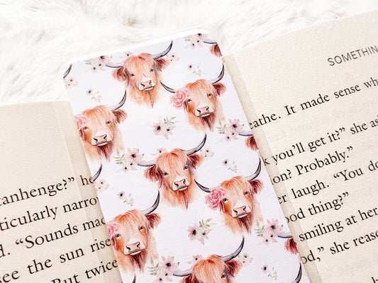 Highland Cow Bookmark | Cowboy Bookmark | Western Bookmark | Cowboy Romance Bookmark | Bookworm Gift | Book Lover | Cow Bookmark