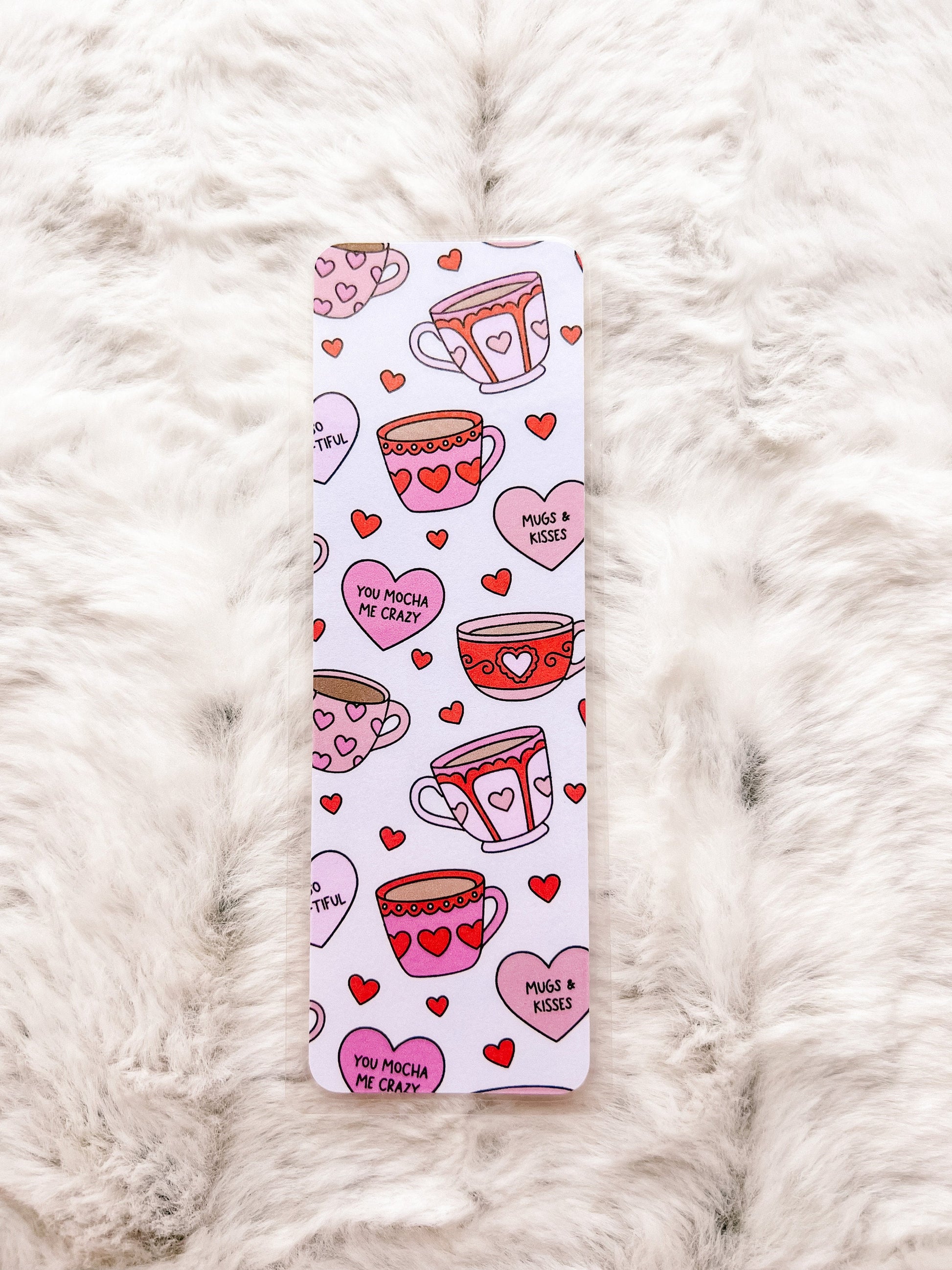 Coffee Valentine's Bookmark | Valentine's Day Bookmark | Love Bookmark | Heart Bookmark | Bookworm Gift | Book Lover | Latte Bookmark