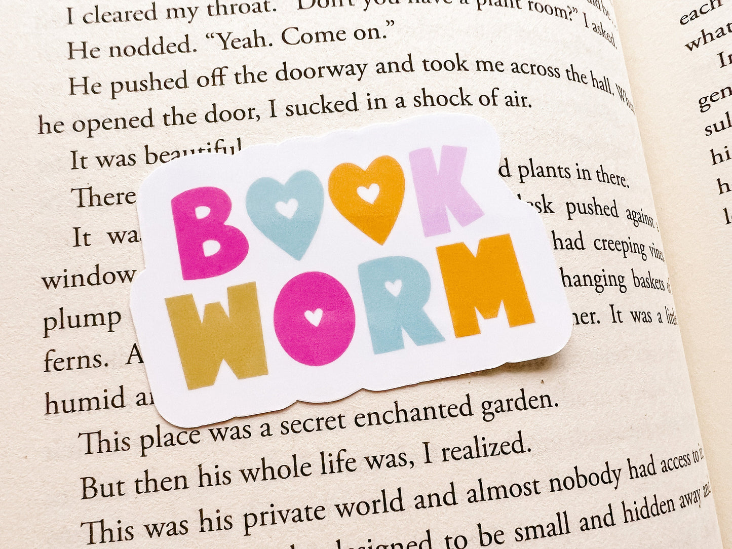 Bookworm Reading Sticker | Reader Sticker | Cute Sticker | Sticker for E-Reader | Book Lover Sticker | Bookworm Sticker | Gift for Reader