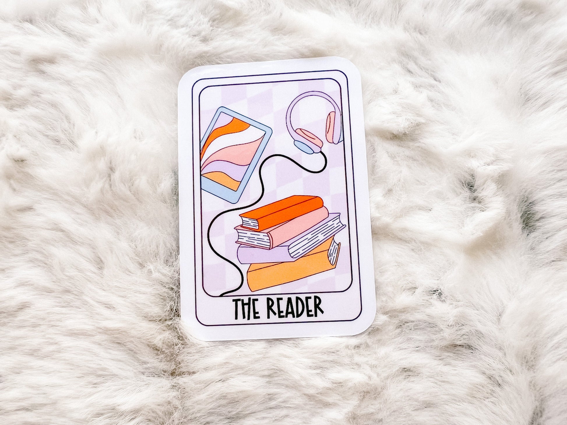 The Reader Tarot Card Sticker | Reader Sticker | Bookworm Sticker | Gift For Reader | Bookworm Gift | Die Cut Sticker | Book Sticker
