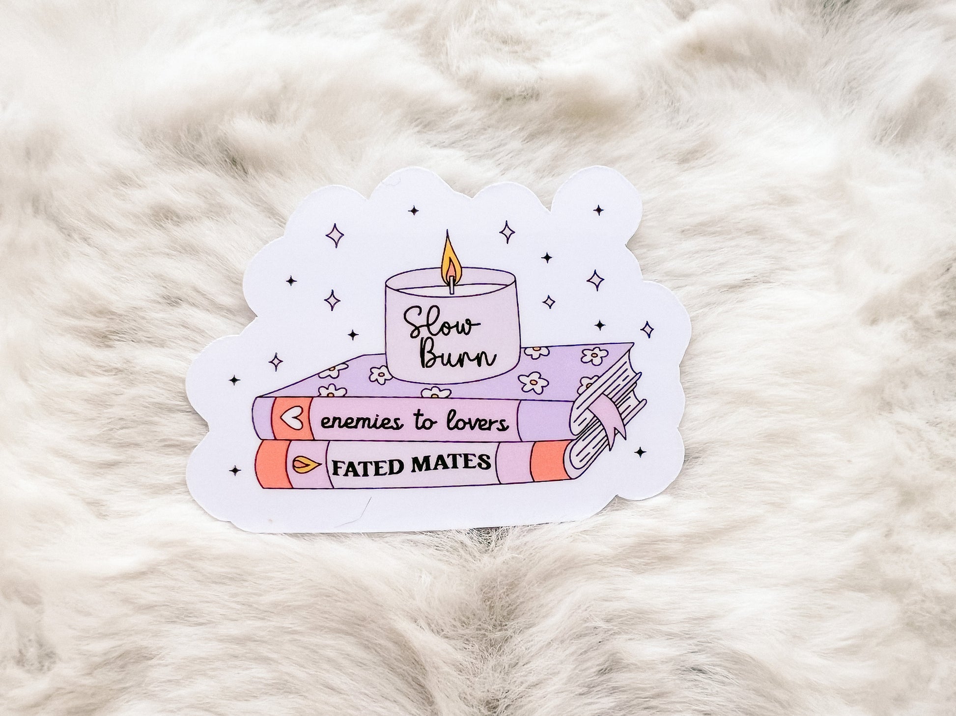 Slow Burn Enemies to Lovers Reading Sticker | Reader Sticker | Cute Sticker | Sticker for E-Reader | Book Lover Sticker | Bookworm Sticker