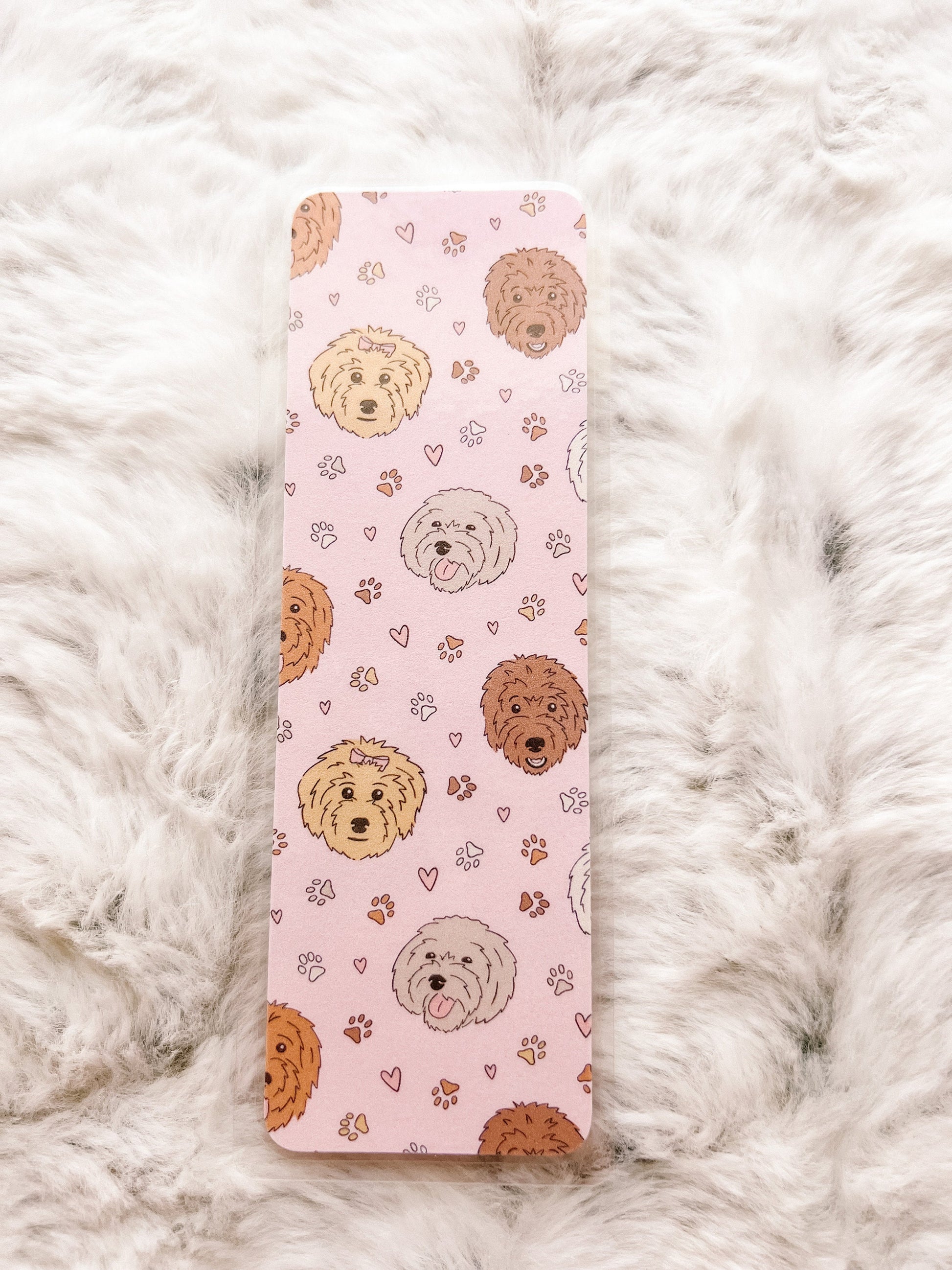 Doodle Dog Valentine's Bookmark | Valentine's Day Bookmark | Love Bookmark | Heart Bookmark | Bookworm Gift | Book Lover | Dogs Bookmark