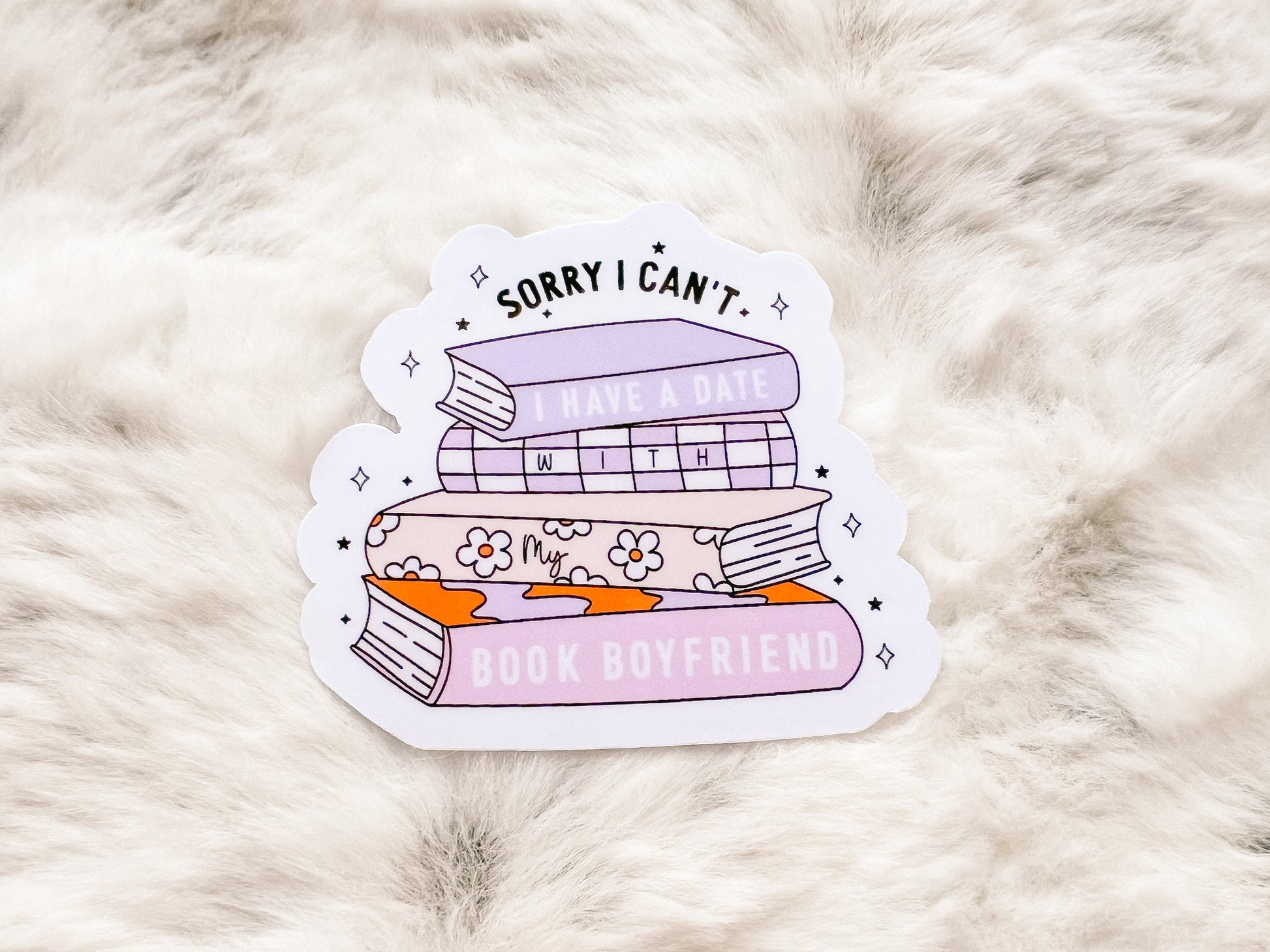 Date with My Book Boyfriend | Reader Sticker | Cute Sticker | Sticker for E-Reader | Book Lover Sticker | Bookworm Sticker | Gift for Reader