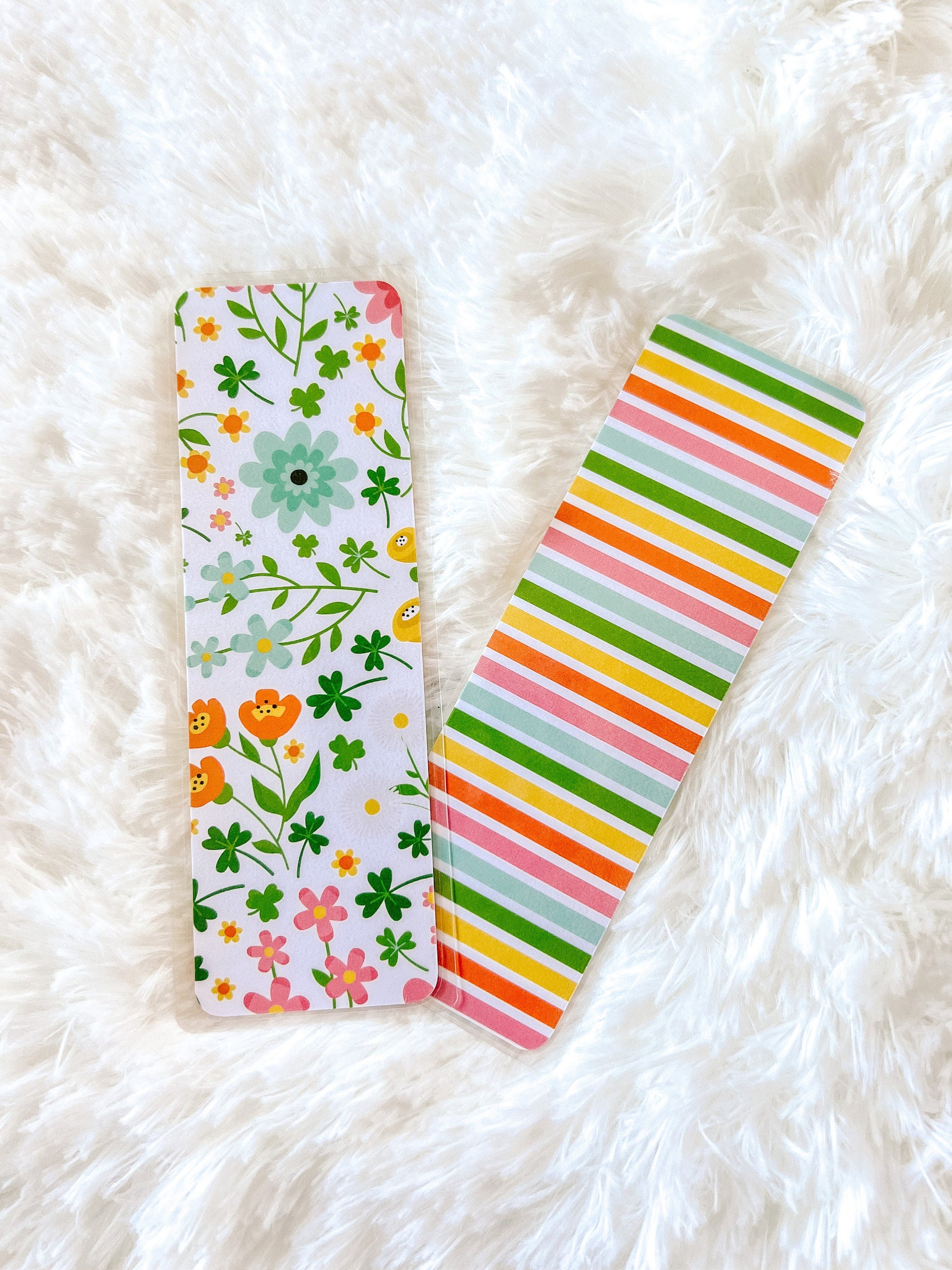 Orange & Yellow Flowers Bookmark | Floral Bookmark | Spring Bookmark | Rainbow Bookmark | Bookworm Gift | Book Lover