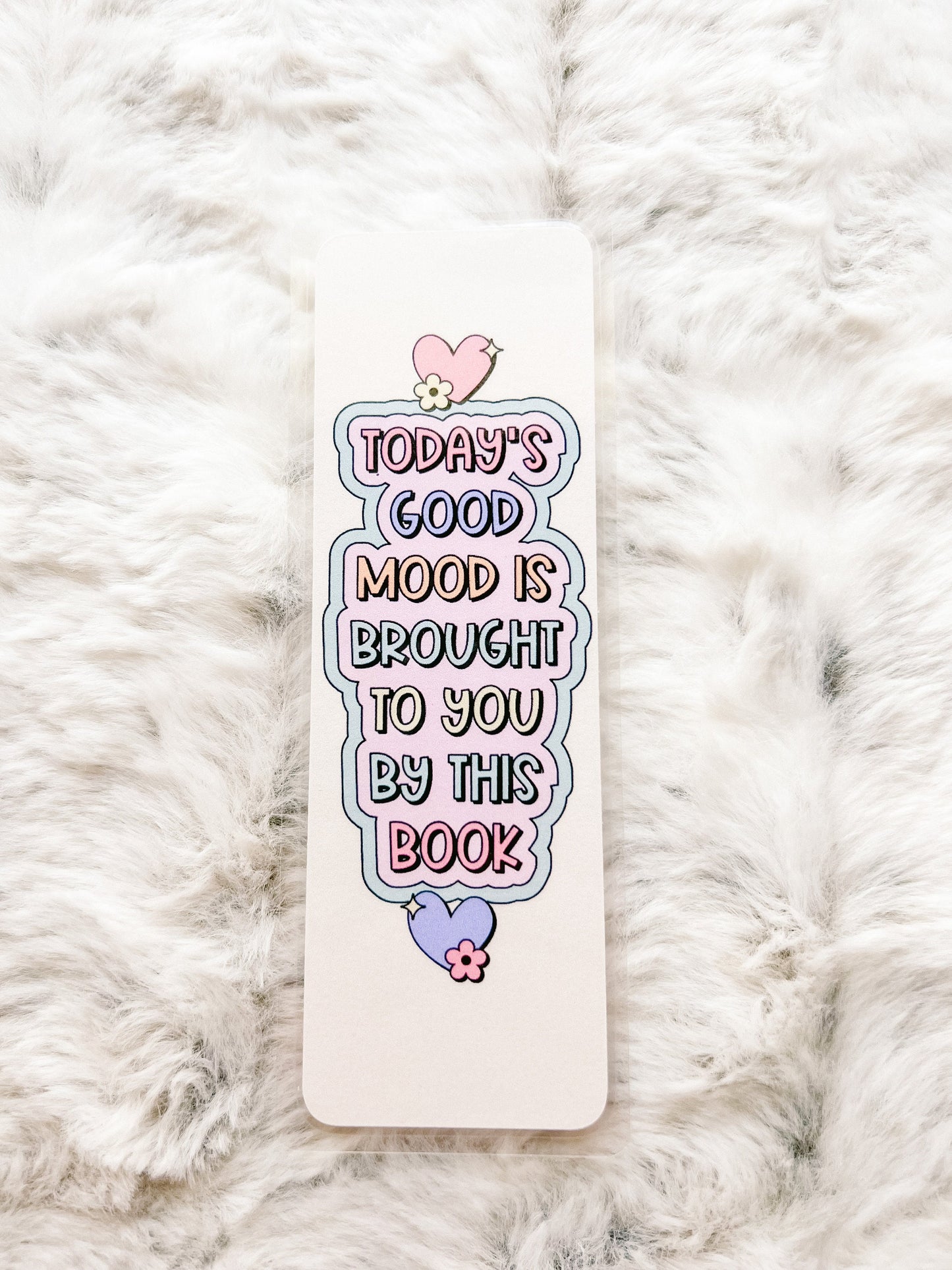 Today's Good Mood By this Book Bookmark | Book Lovers Bookmark | Laminated Bookmark | Bookworm Gift | Gift for Reader | Librarian Gift