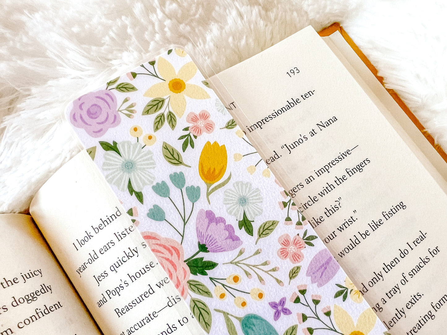 Roses & Daffodils Bookmark | Easter Bookmark | Spring Bookmark | Floral Bookmark | Bookworm Gift | Cute Bookmark | Flowers Bookmark