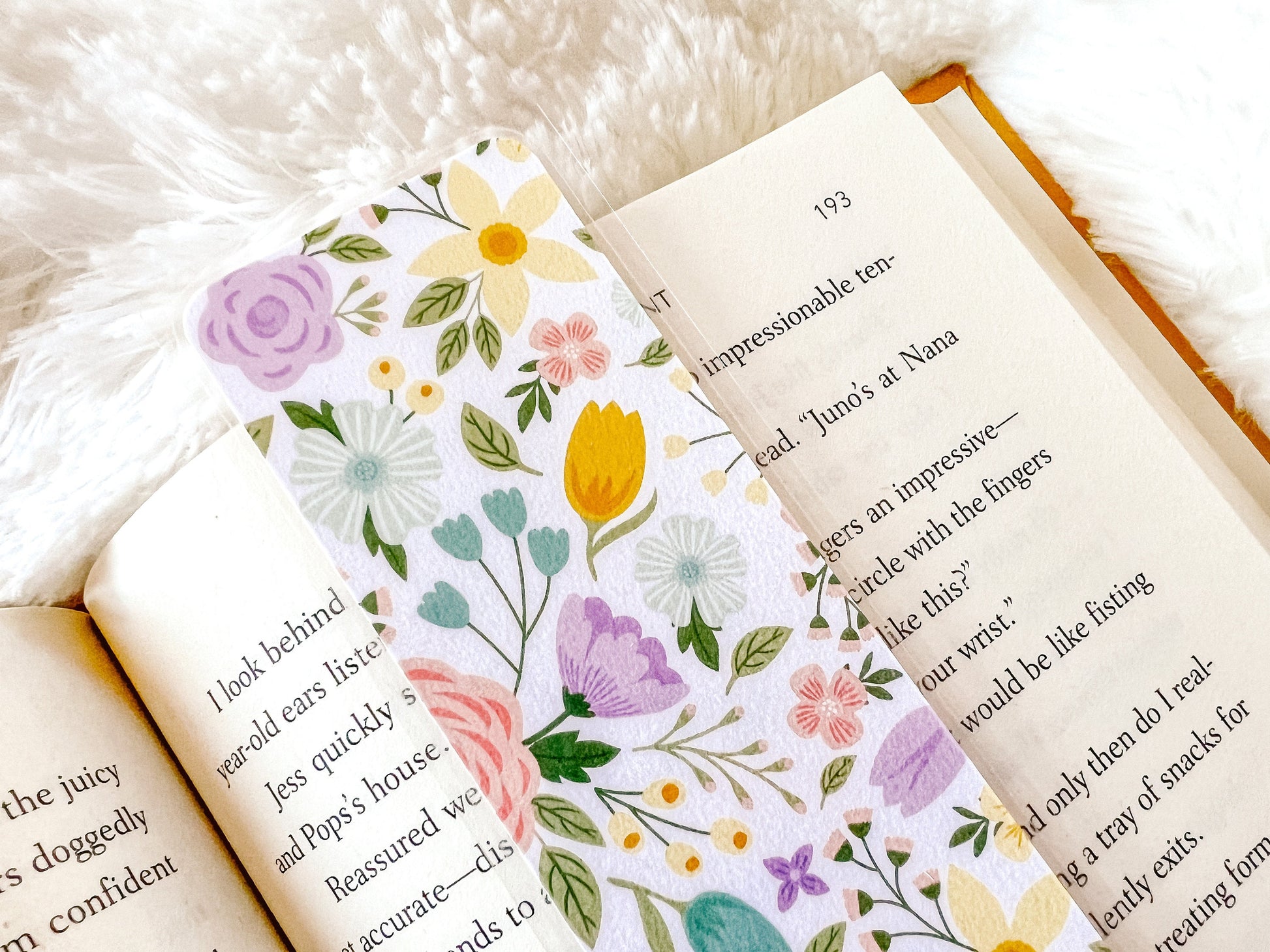Roses & Daffodils Bookmark | Easter Bookmark | Spring Bookmark | Floral Bookmark | Bookworm Gift | Cute Bookmark | Flowers Bookmark