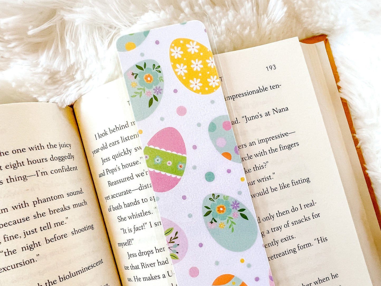 Floral Easter Eggs Bookmark | Easter Bookmark | Spring Bookmark | Bunny Bookmark | Bookworm Gift | Cute Bookmark | Flowers Bookmark