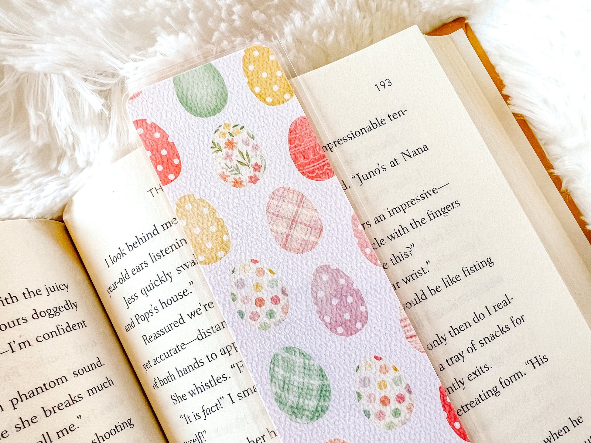 Polka Dot Easter Eggs Bookmark | Easter Bookmark | Spring Bookmark | Floral Bookmark | Book Lover Gift | Basket Stuffer | Bookish Merch