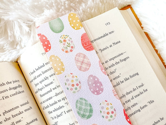 Polka Dot Easter Eggs Bookmark | Easter Bookmark | Spring Bookmark | Floral Bookmark | Book Lover Gift | Basket Stuffer | Bookish Merch