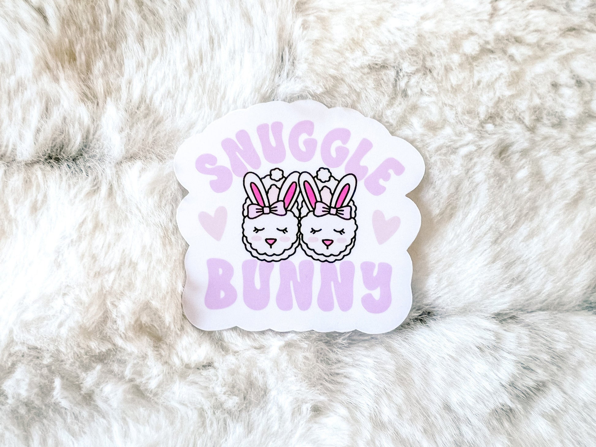 Snuggle Bunny Easter Sticker | Reader Sticker | Die Cut Sticker | Retro Sticker | Gift for Bookworm | Boookworm Sticker | Bunny Sticker
