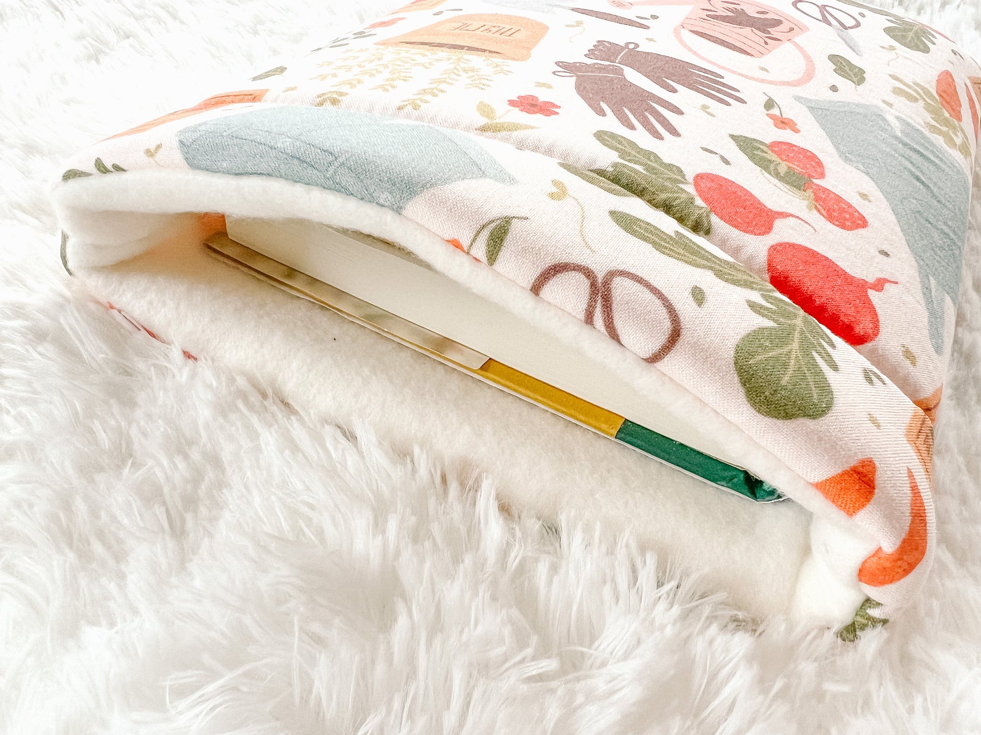 Spring Gardening Book Cozy | Spring Book Cozy | Summer Book Protector | Plants Book Cover | Bookish Accessory | Spring Book Cover