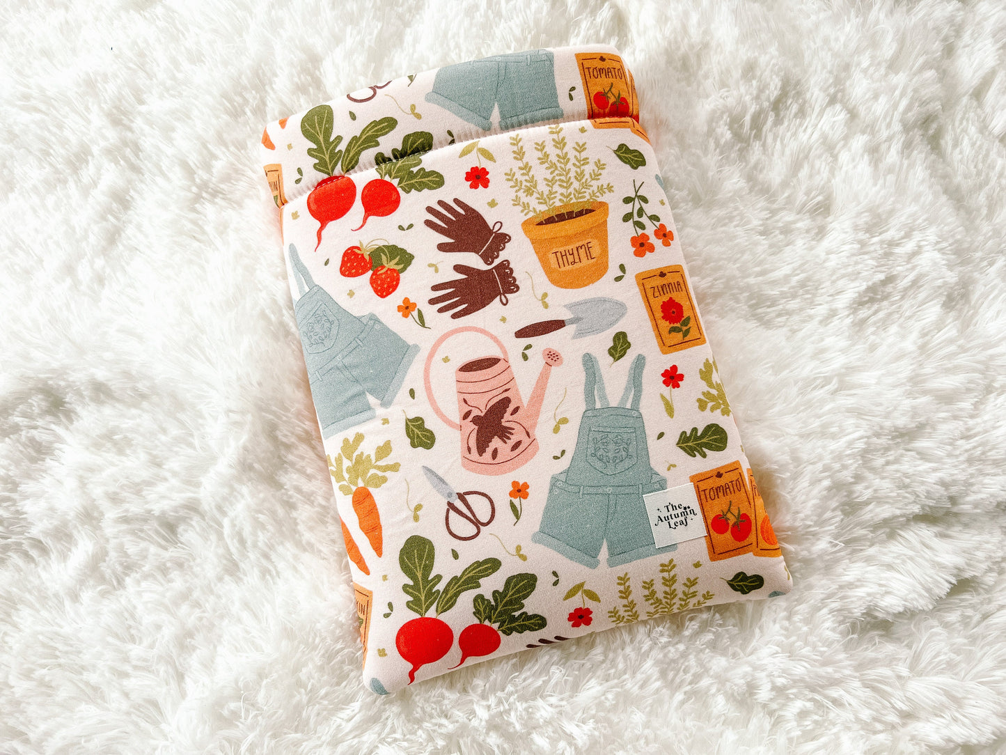 Spring Gardening Book Cozy | Spring Book Cozy | Summer Book Protector | Plants Book Cover | Bookish Accessory | Spring Book Cover