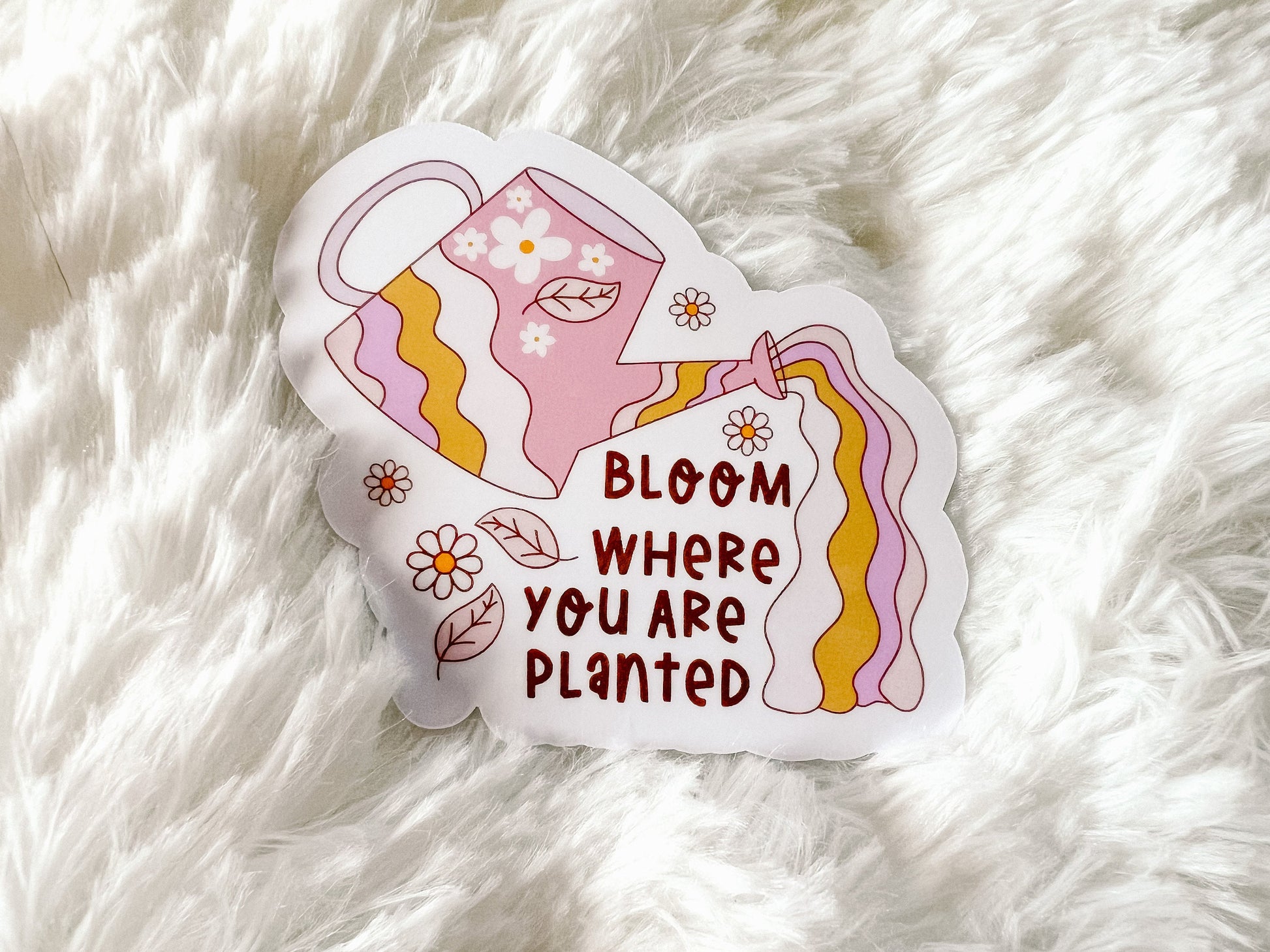 Bloom Where You Are Planted Sticker | Floral Sticker | Garden Sticker | Plants Sticker | Die Cut Sticker | Spring Sticker | Flowers Sticker