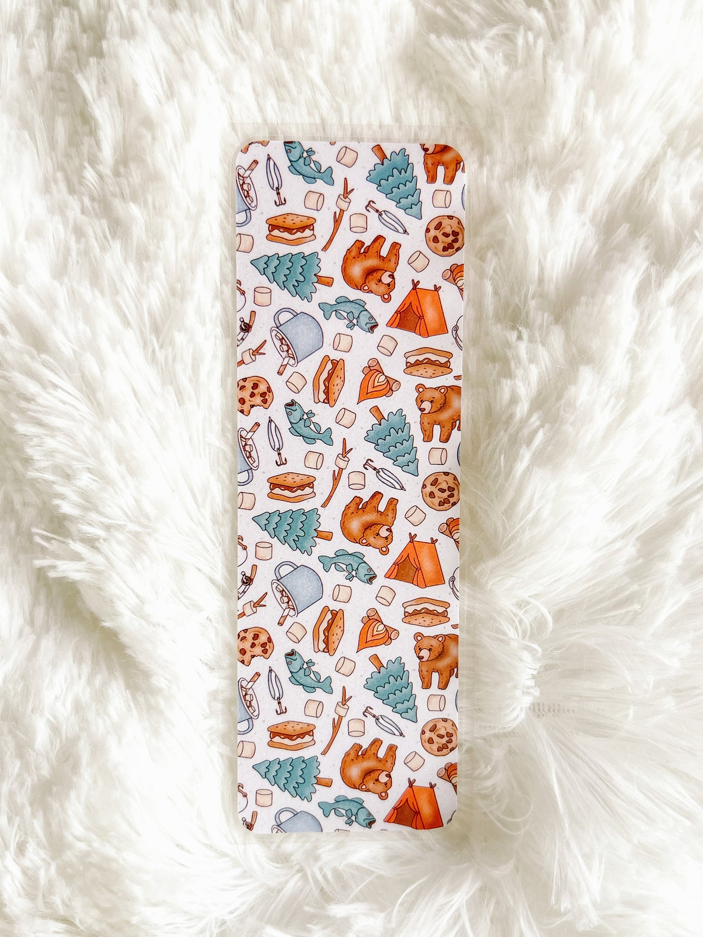 Camping Bears Bookmark | Laminated Bookmark | Bookworm Gift | S'mores Bookmark | Father's Day Gift | Camping Bookmark | Travel Bookmark