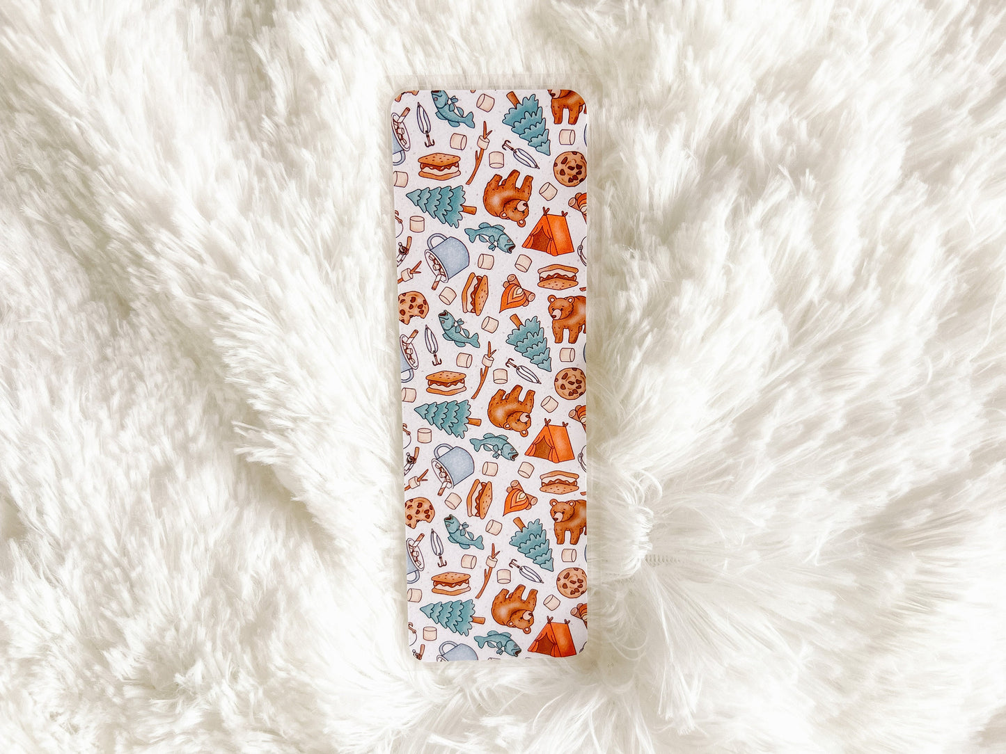 Camping Bears Bookmark | Laminated Bookmark | Bookworm Gift | S'mores Bookmark | Father's Day Gift | Camping Bookmark | Travel Bookmark