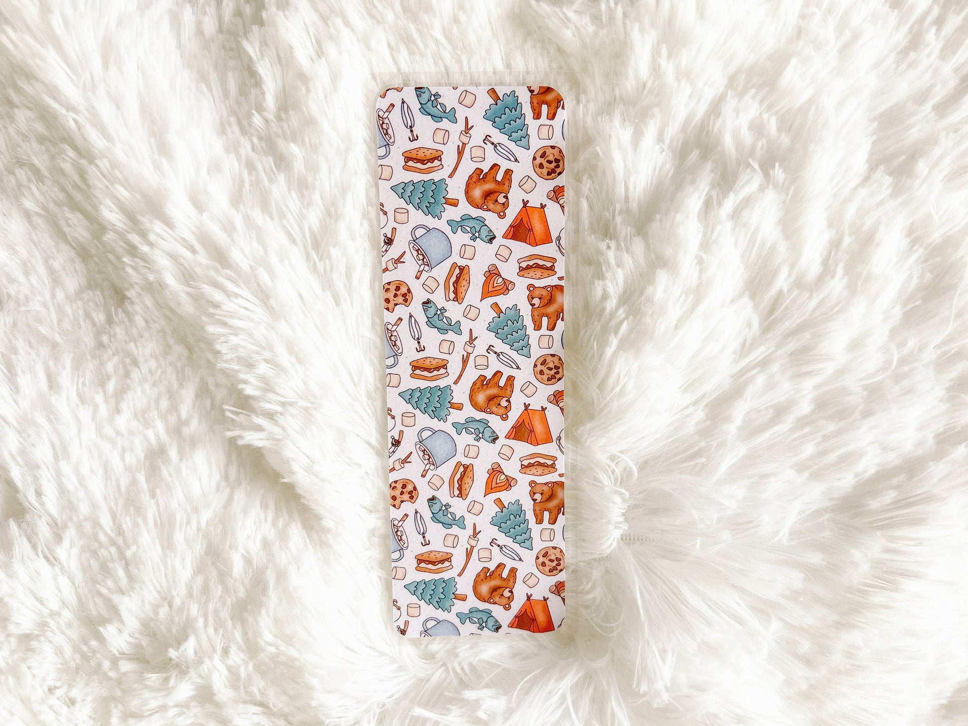 Camping Bears Bookmark | Laminated Bookmark | Bookworm Gift | S'mores Bookmark | Father's Day Gift | Camping Bookmark | Travel Bookmark