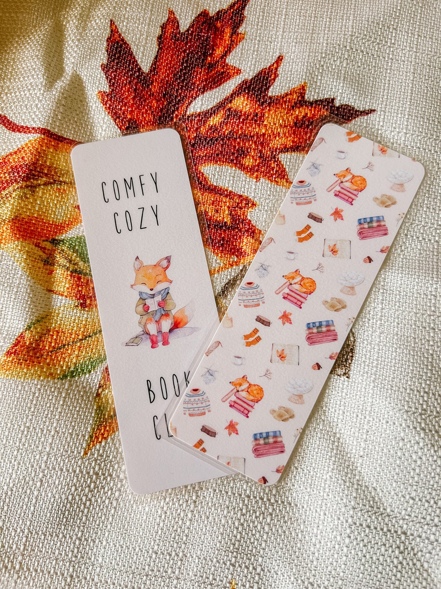 Comfy Cozy Book Club Fall Bookmark - Limited Edition