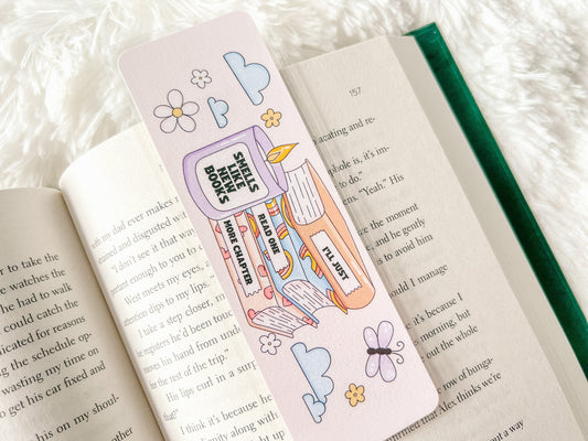 Smells Like New Books, One More Chapter Bookmark | Book Lovers Bookmark | Laminated Bookmark | Bookworm Gift | Reader Librarian Gift