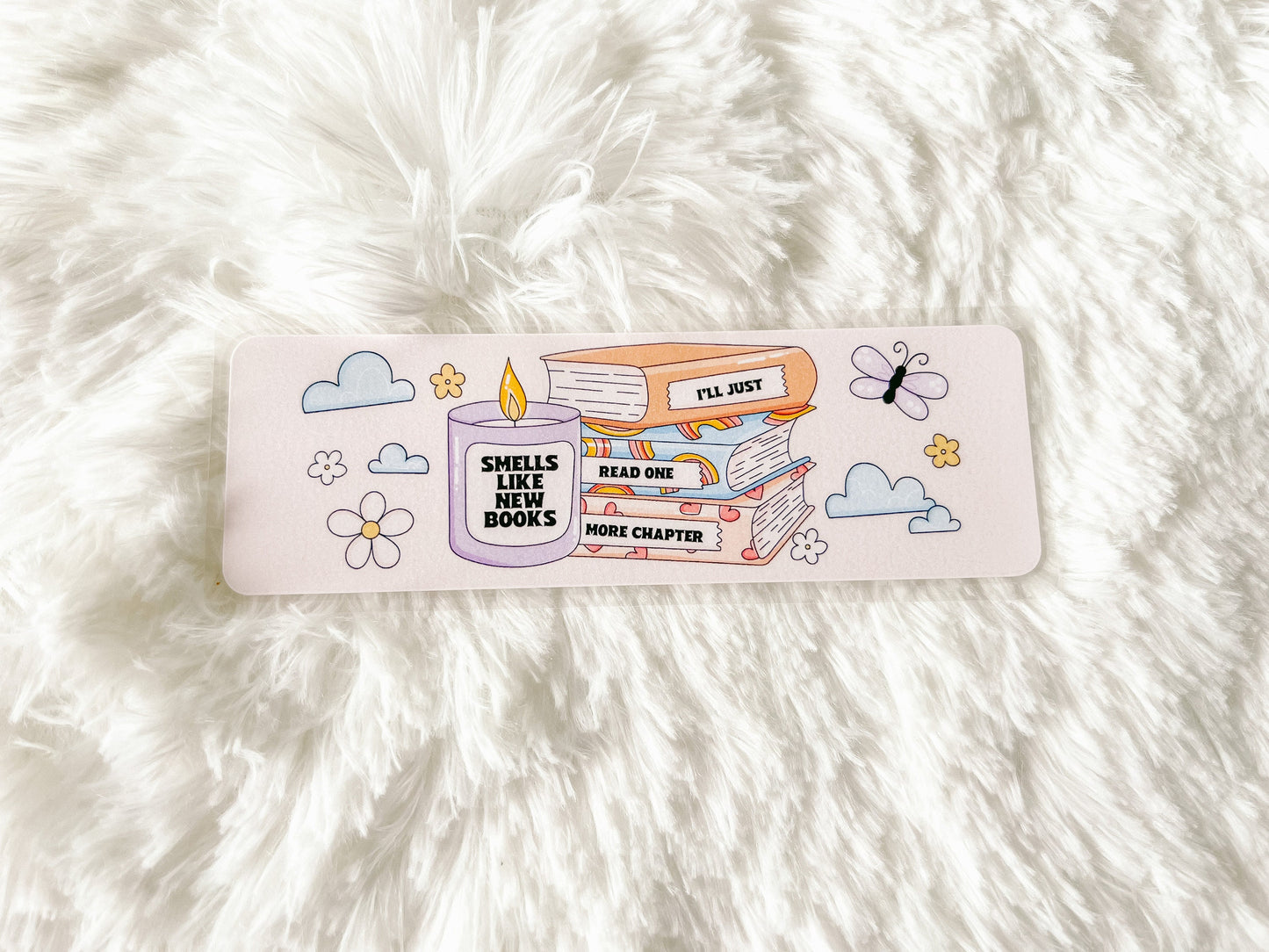 Smells Like New Books, One More Chapter Bookmark | Book Lovers Bookmark | Laminated Bookmark | Bookworm Gift | Reader Librarian Gift