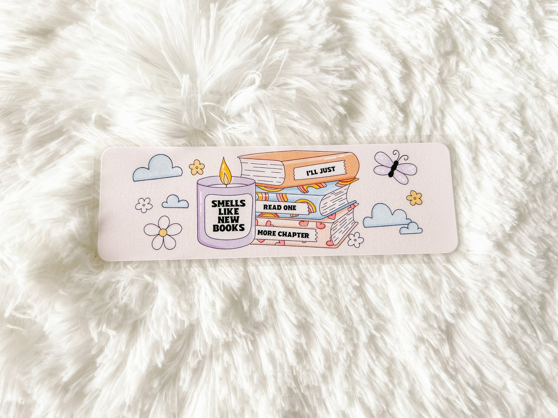 Smells Like New Books, One More Chapter Bookmark | Book Lovers Bookmark | Laminated Bookmark | Bookworm Gift | Reader Librarian Gift