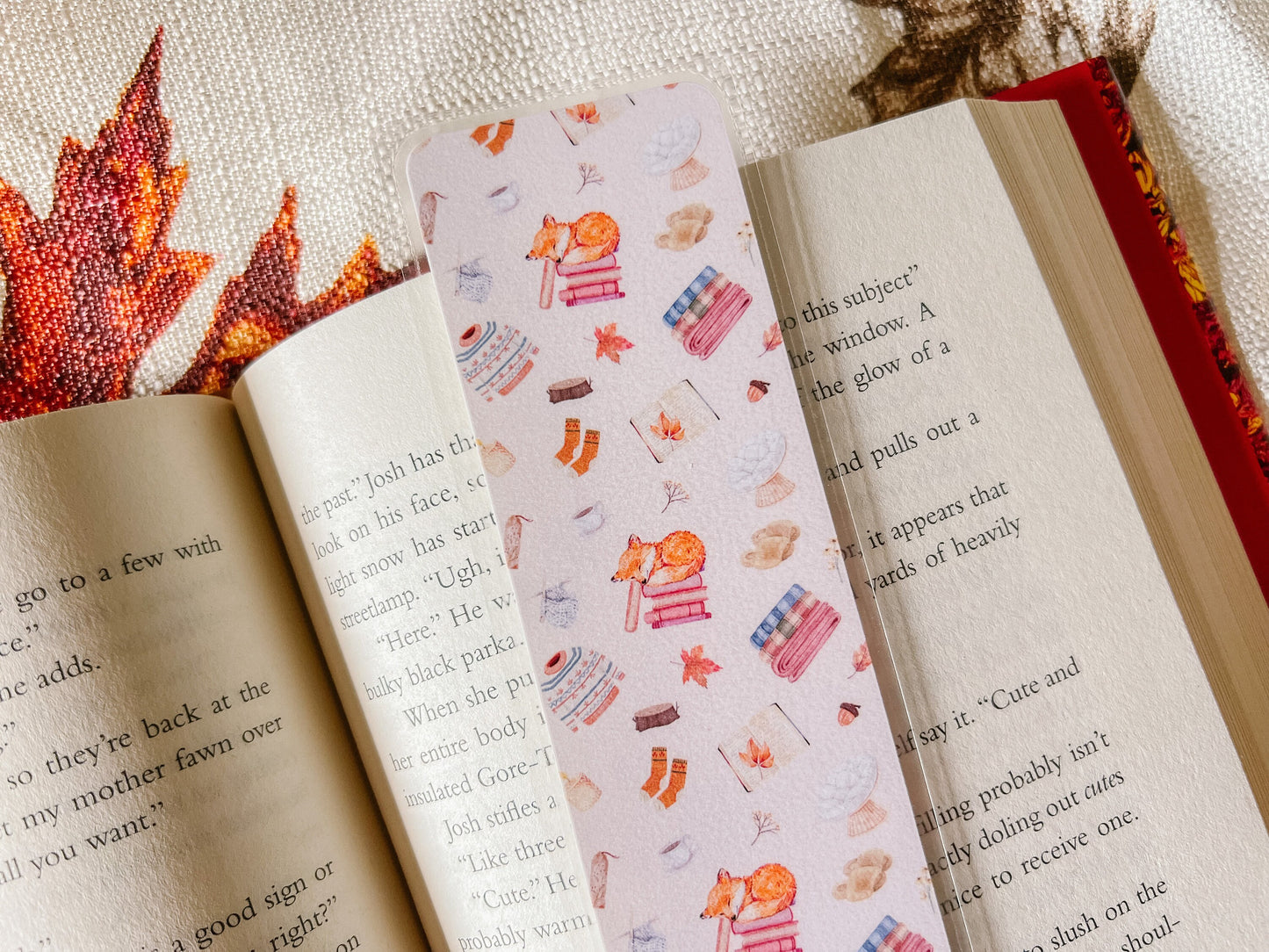 Comfy Cozy Book Club Fall Bookmark - Limited Edition