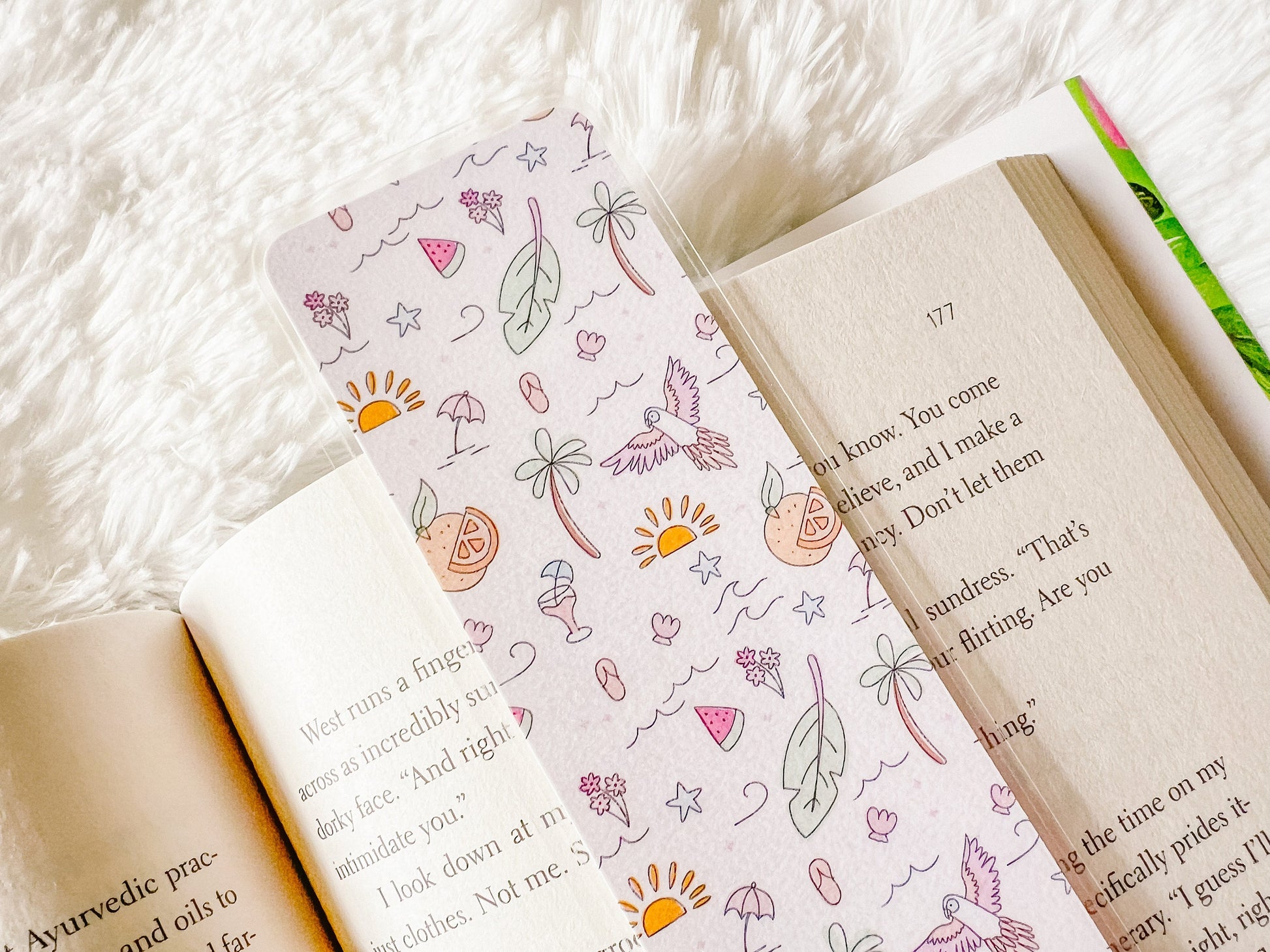 Vacation in Paradise Bookmark Collection | Beach Bookmark | Laminated Bookmark | Bookworm Gift | Reader Librarian Gift | Summer Bookmark