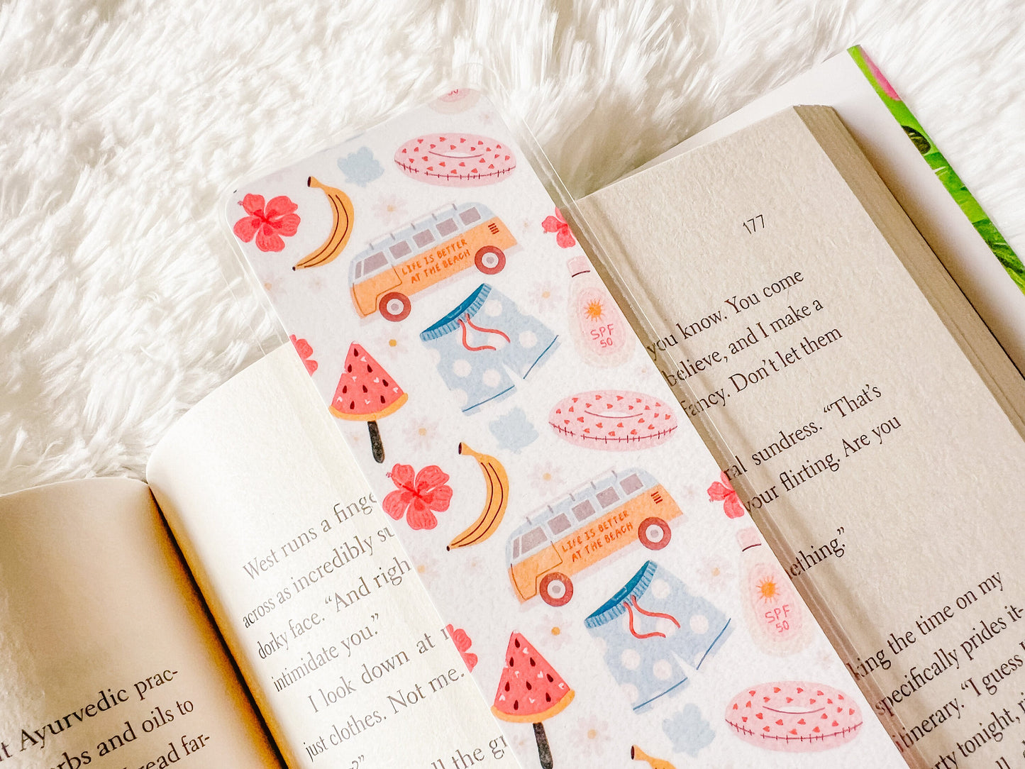 Vacation in Paradise Bookmark Collection | Beach Bookmark | Laminated Bookmark | Bookworm Gift | Reader Librarian Gift | Summer Bookmark