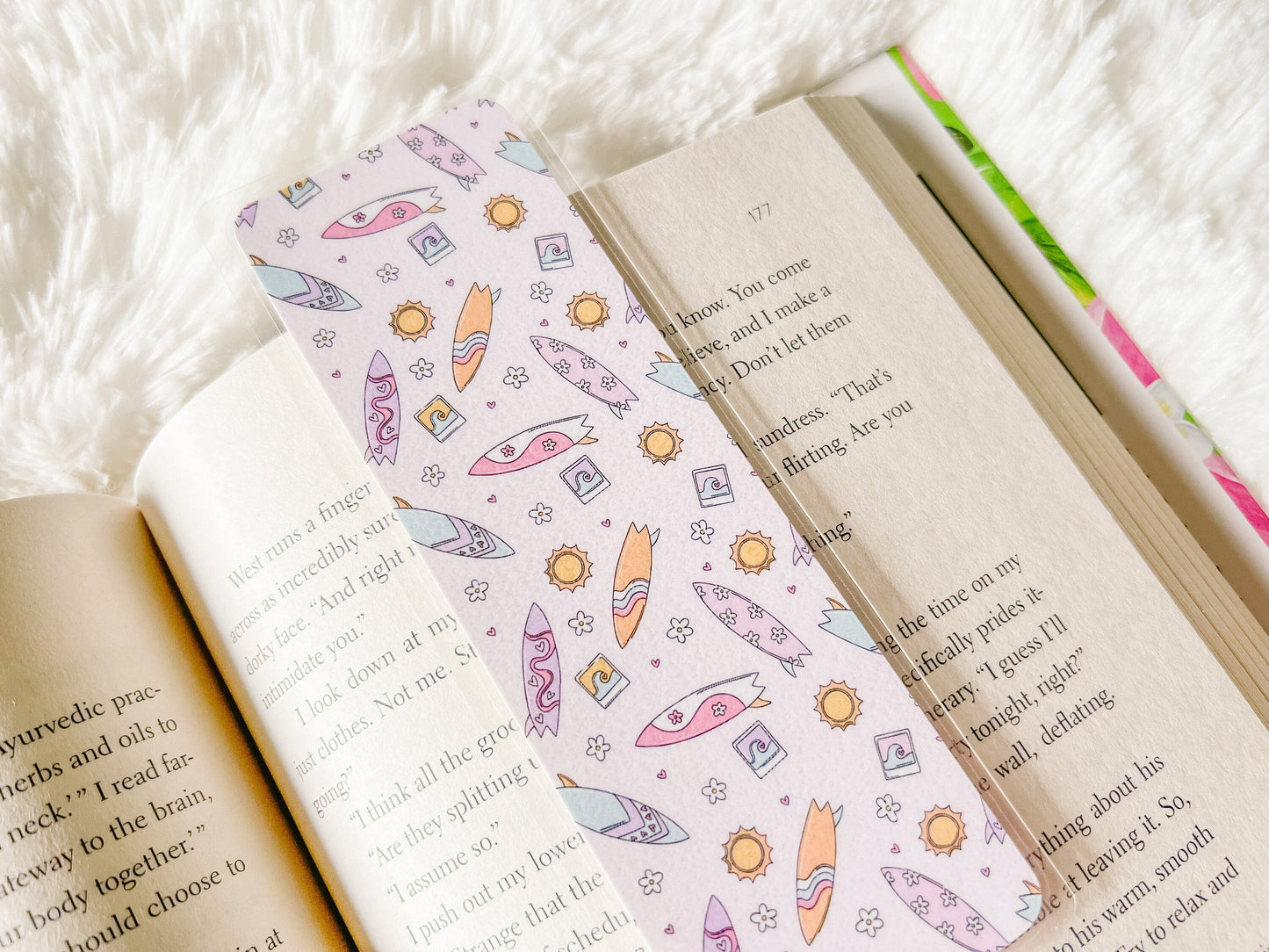 A Pink Summer Bookmark Collection | Book Lovers Bookmark | Laminated Bookmark | Bookworm Gift | Reader Librarian Gift