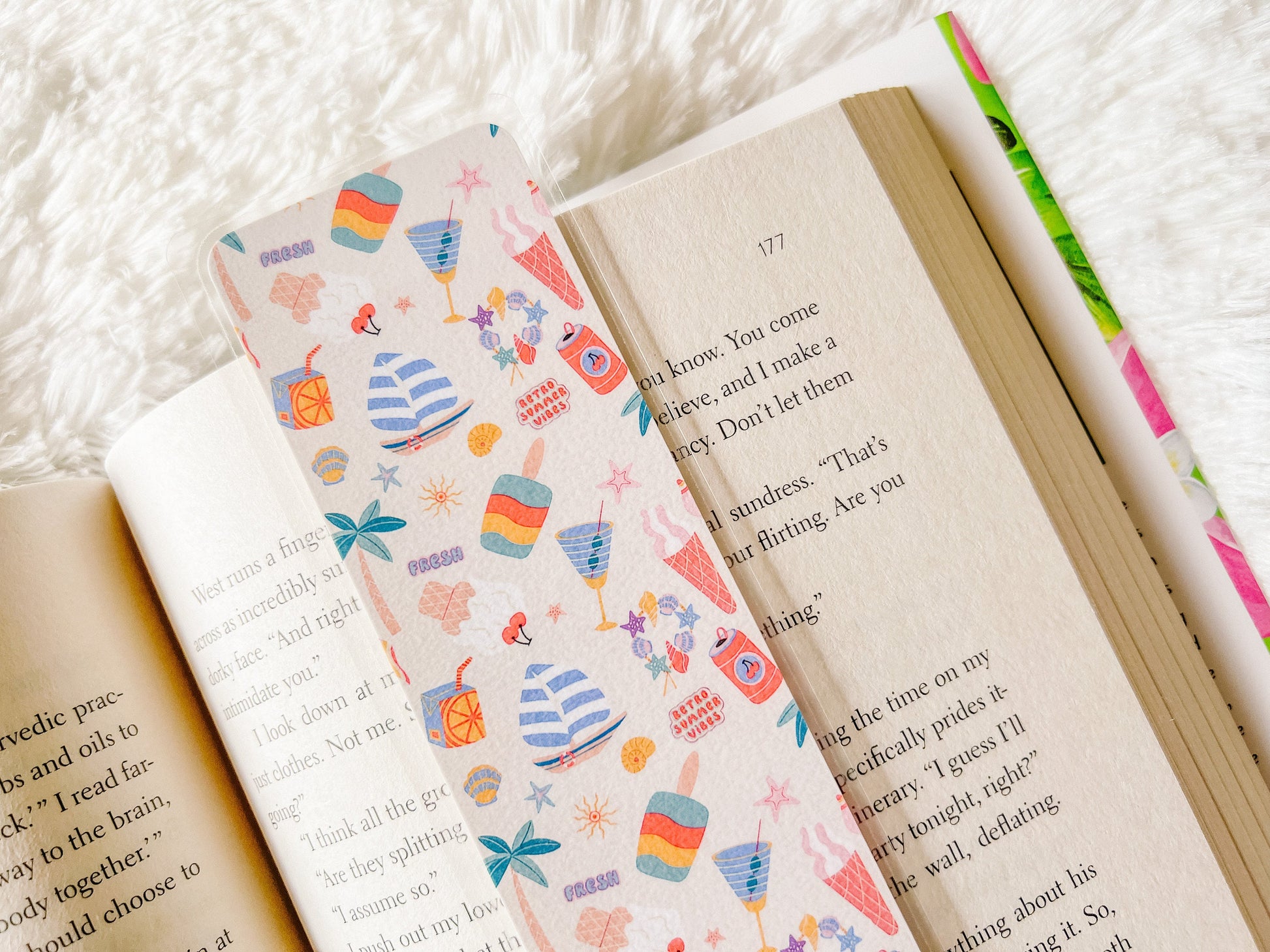 Vacation in Paradise Bookmark Collection | Beach Bookmark | Laminated Bookmark | Bookworm Gift | Reader Librarian Gift | Summer Bookmark