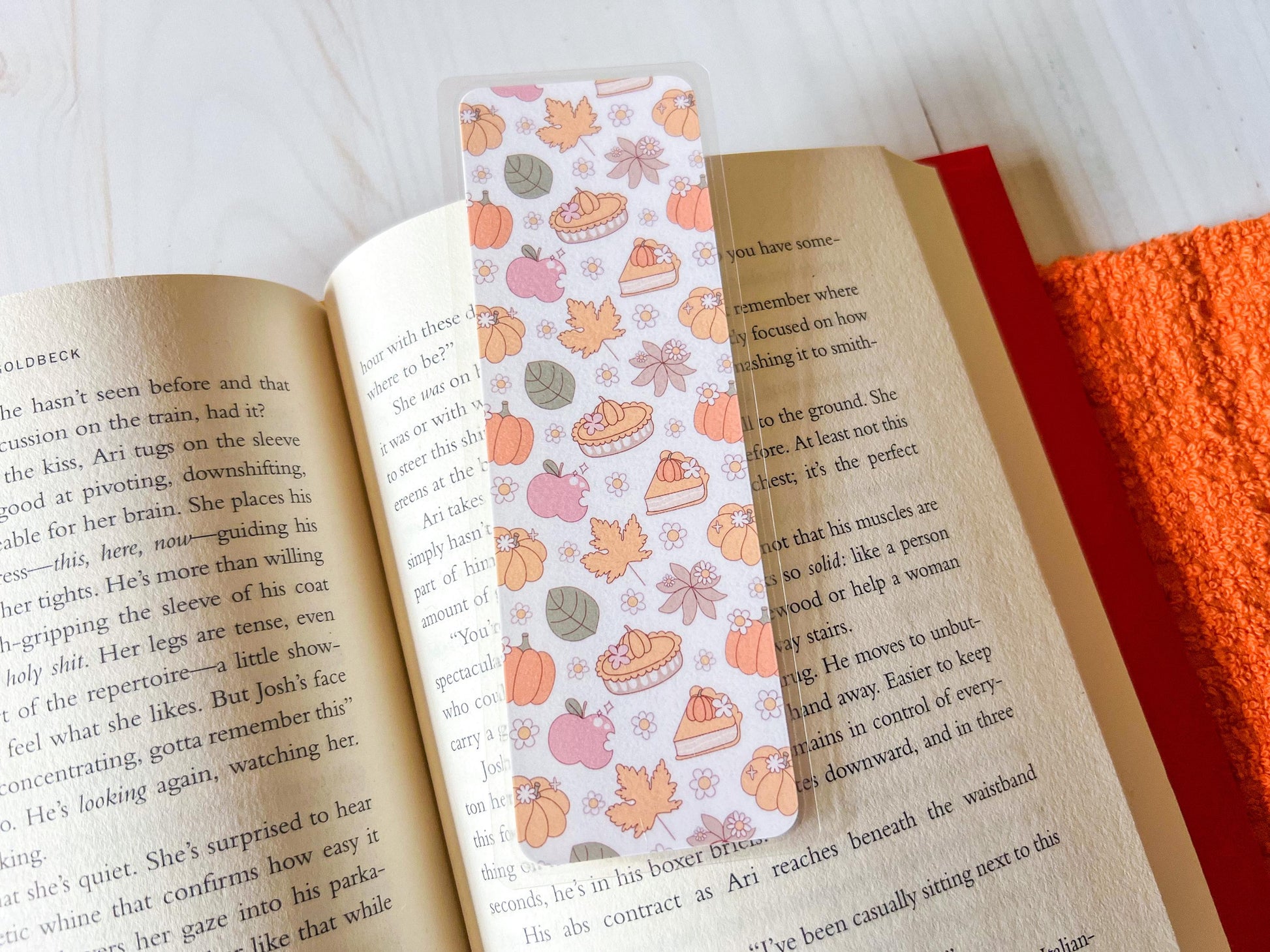 Pumpkins & Apples Fall Bookmark