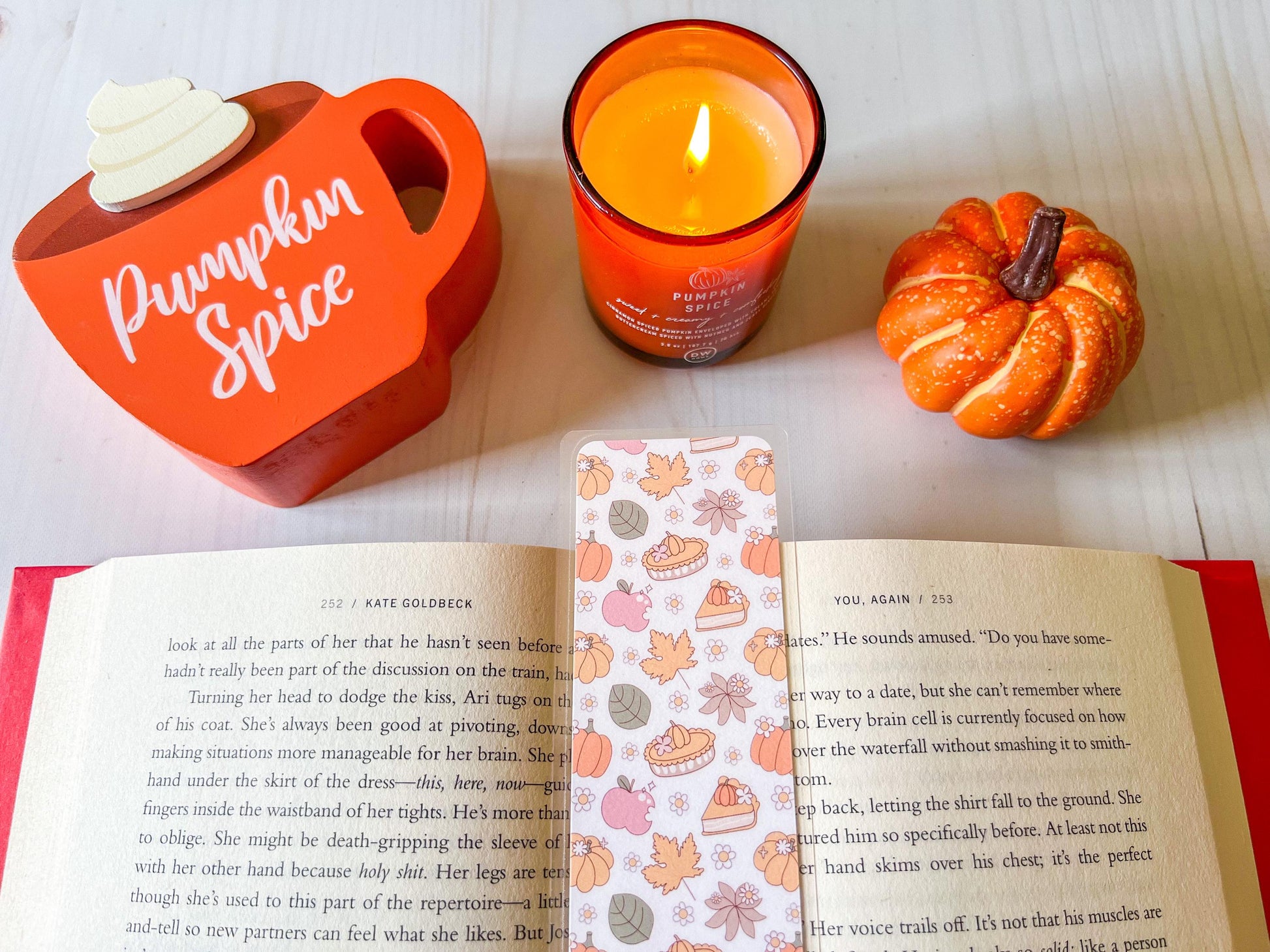 Pumpkins & Apples Fall Bookmark