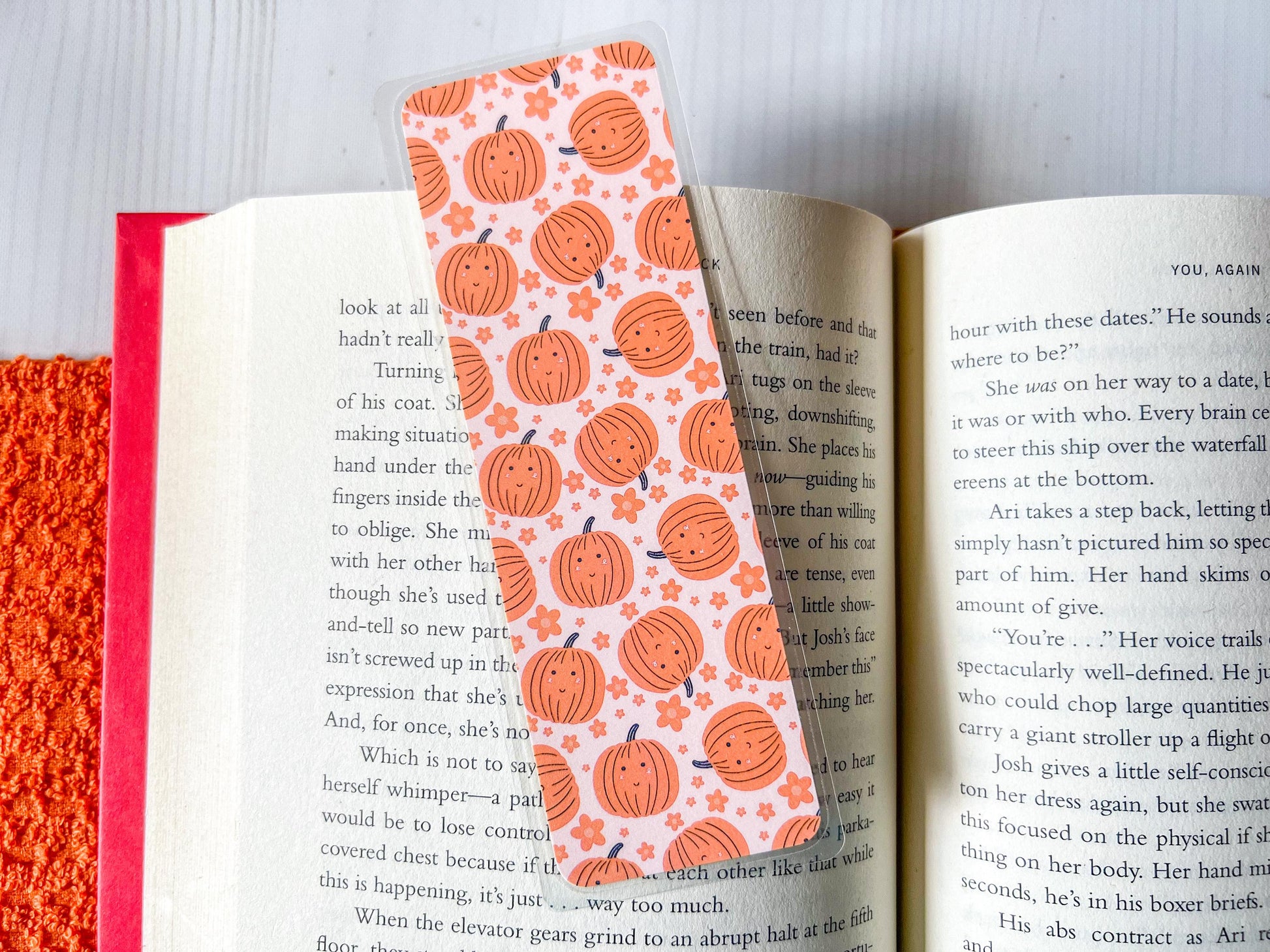 Cute Pumpkins Fall Laminated Bookmark